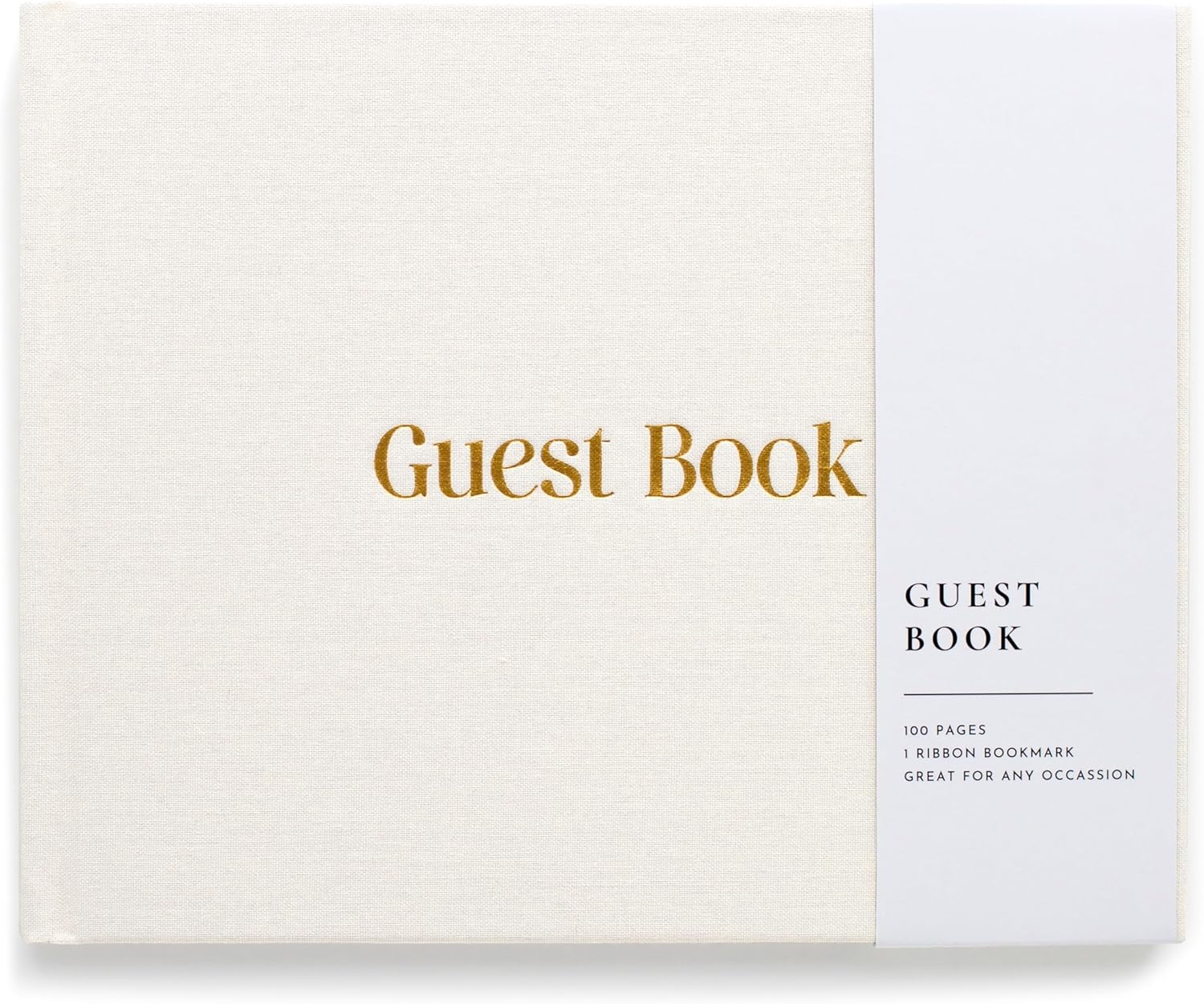 Lamare Wedding Guest Book Elegant Linen Guest Book