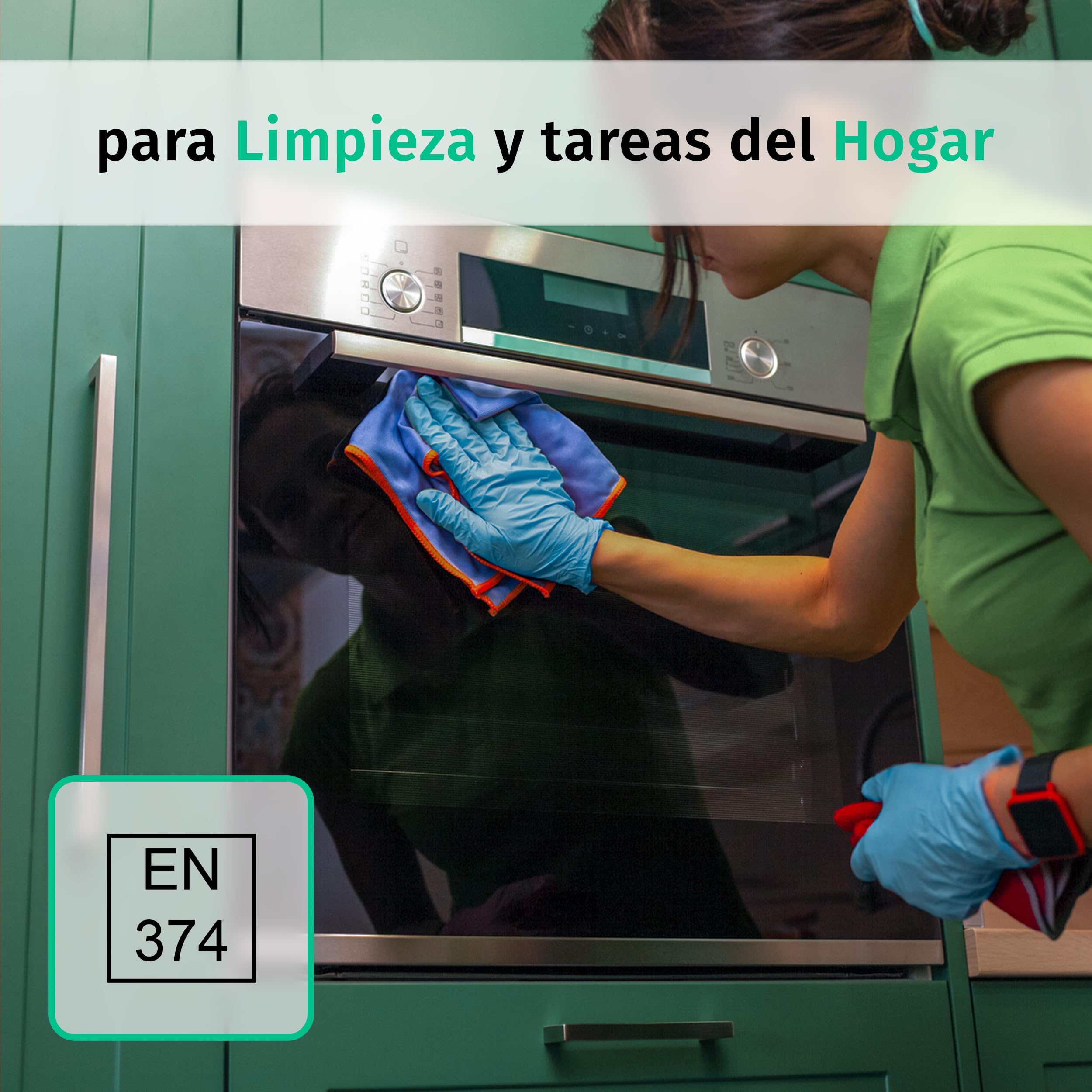 SF Guantes de nitrilo S azules – 1000 (10x100) unidades, guantes desechables sin polvo, sin látex, médicos y de examen, aptos para cocina, limpieza, cosmética y uso doméstico