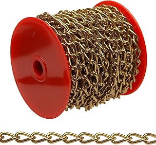 Campbell 0717017 Hobby and Craft Twist Chain, Brass Plated, #70 Trade, 0.043