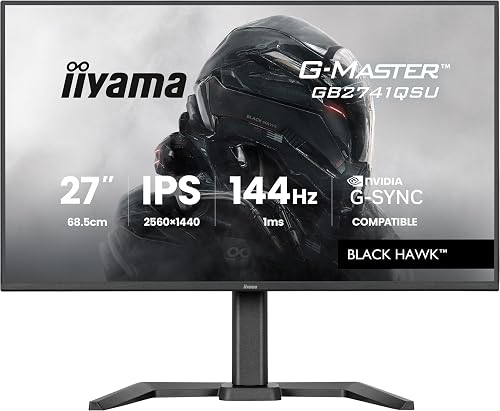 iiyama G-Master GB2741QSU-B1 27 inch 144Hz QHD Gaming Dis…
