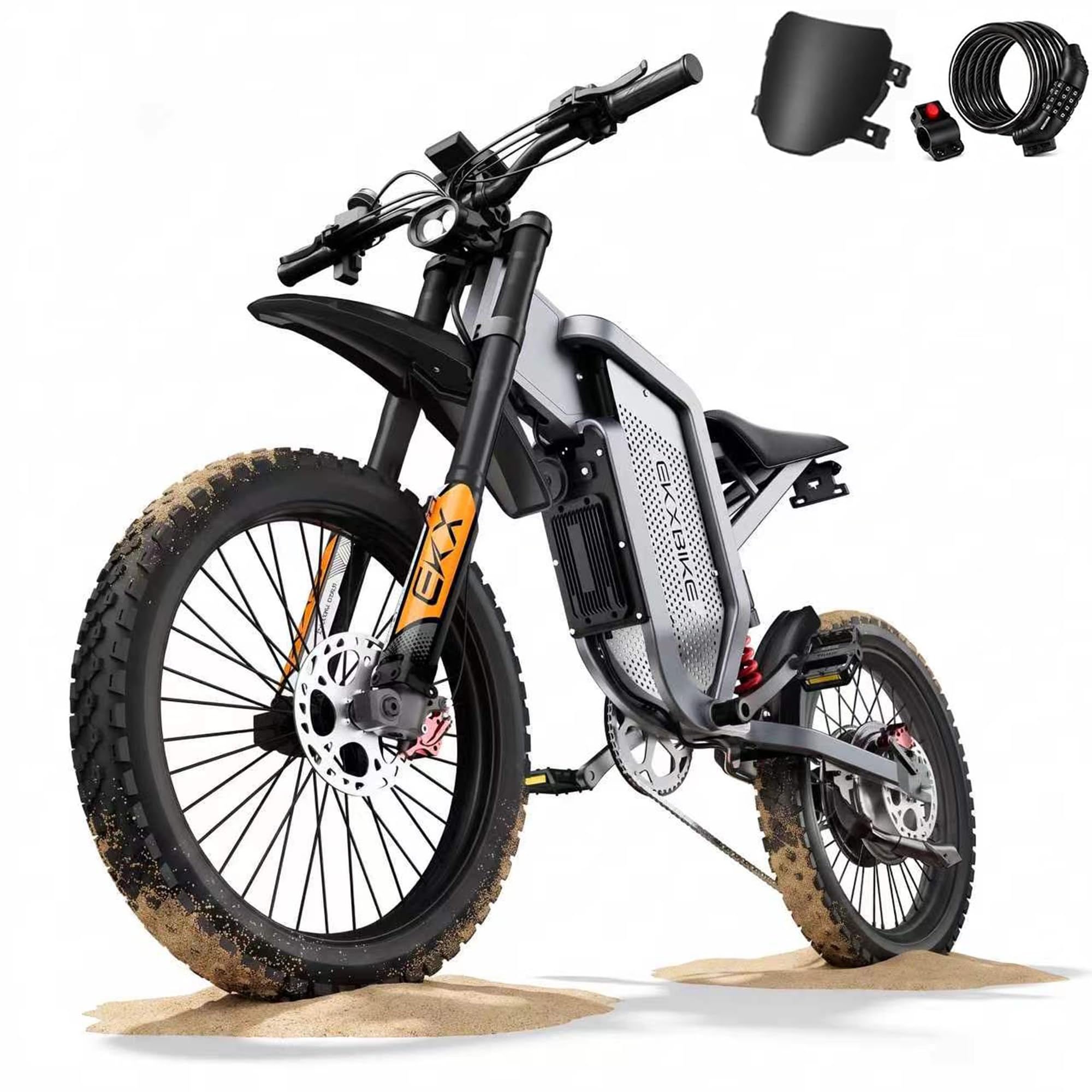 Electric Dirt Bike,7000W/8000W/12000 Peak Motor 55-62MPH Fast Electric Bike