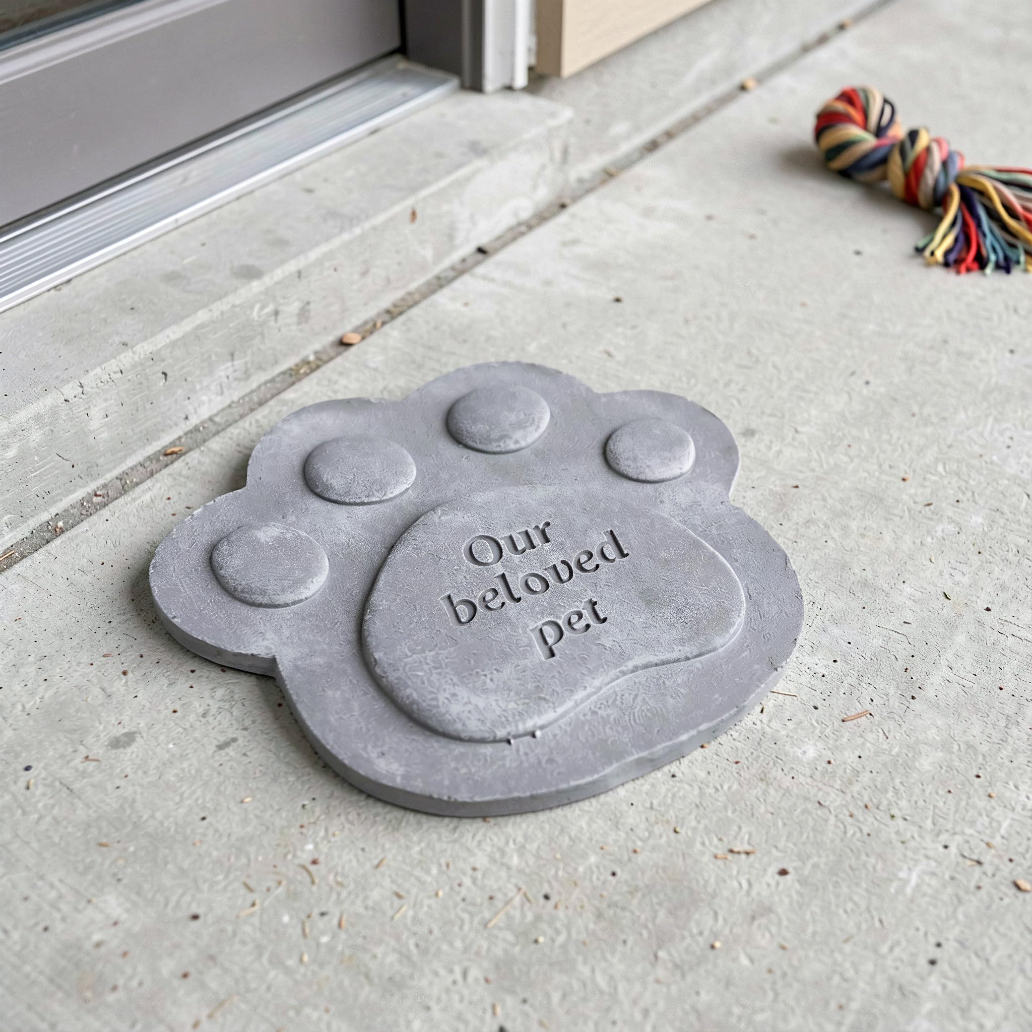 INOOMP de jardin en résine en forme de patte, ornement commémoratif pour
