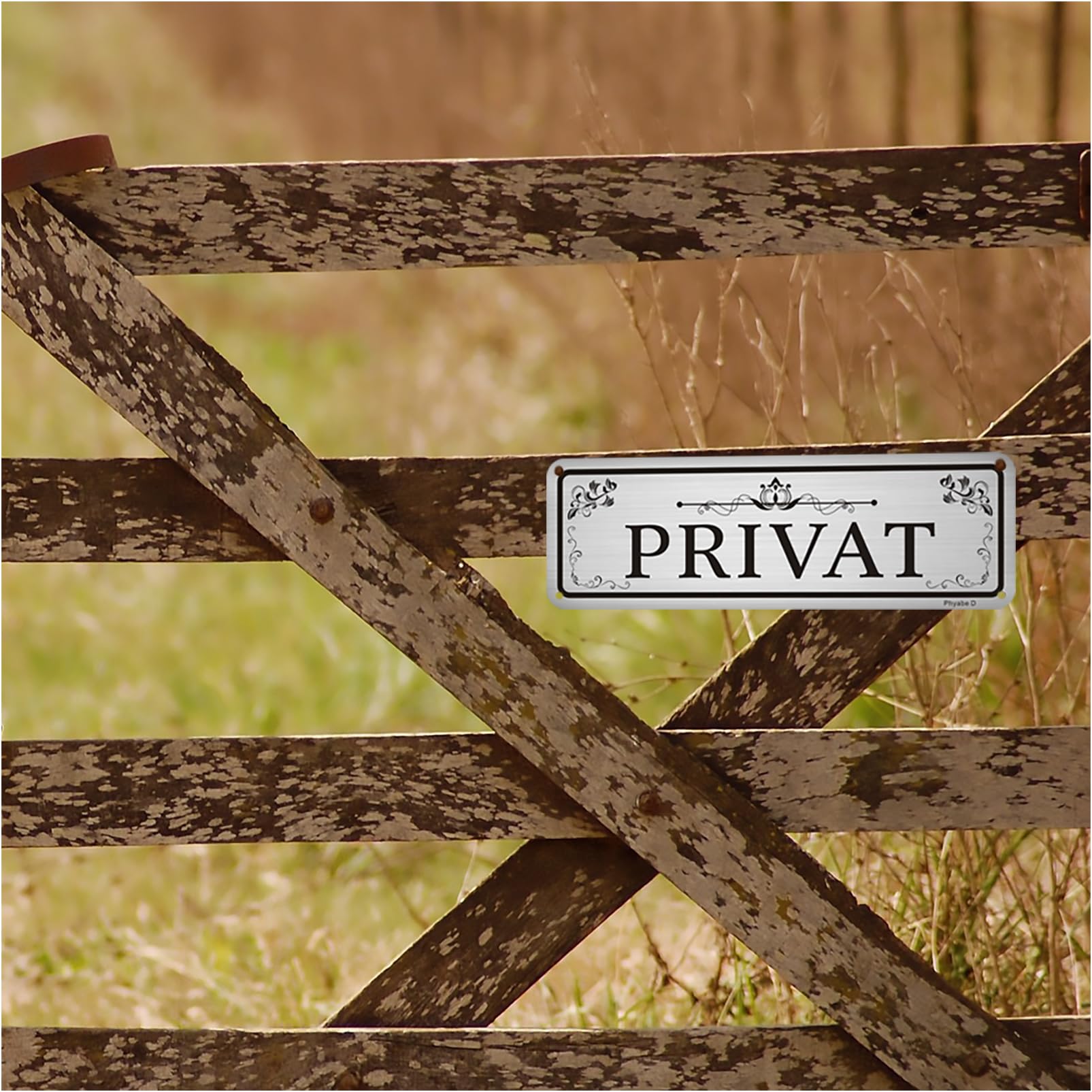 2x Schild „Privatbesitz“ Aus Aluminium – 25 X 8 Cm, Selbstklebend & Mit Bohrungen, Für Tür Oder Wand