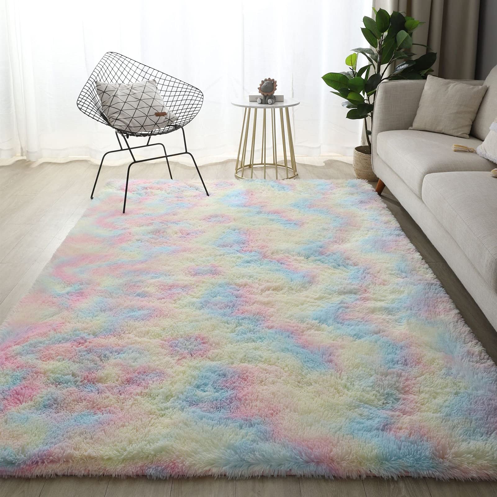 Tapis d'intérieur moderne salon et chambre enfant doux 80x160cm