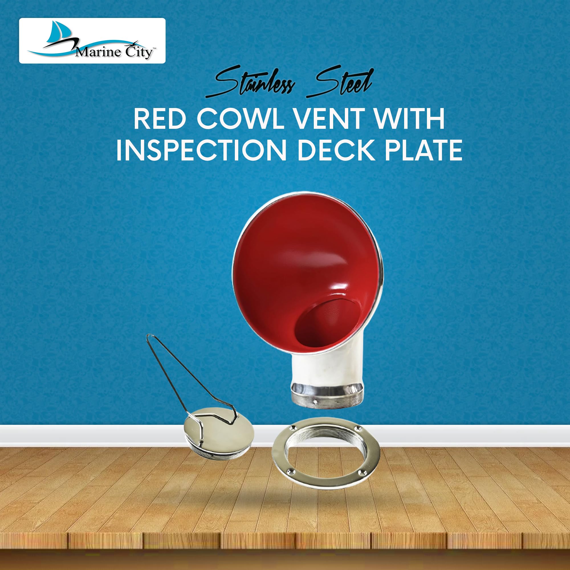 Sea-Dog Smooth Quarter Turn Deck Plate - White - 8