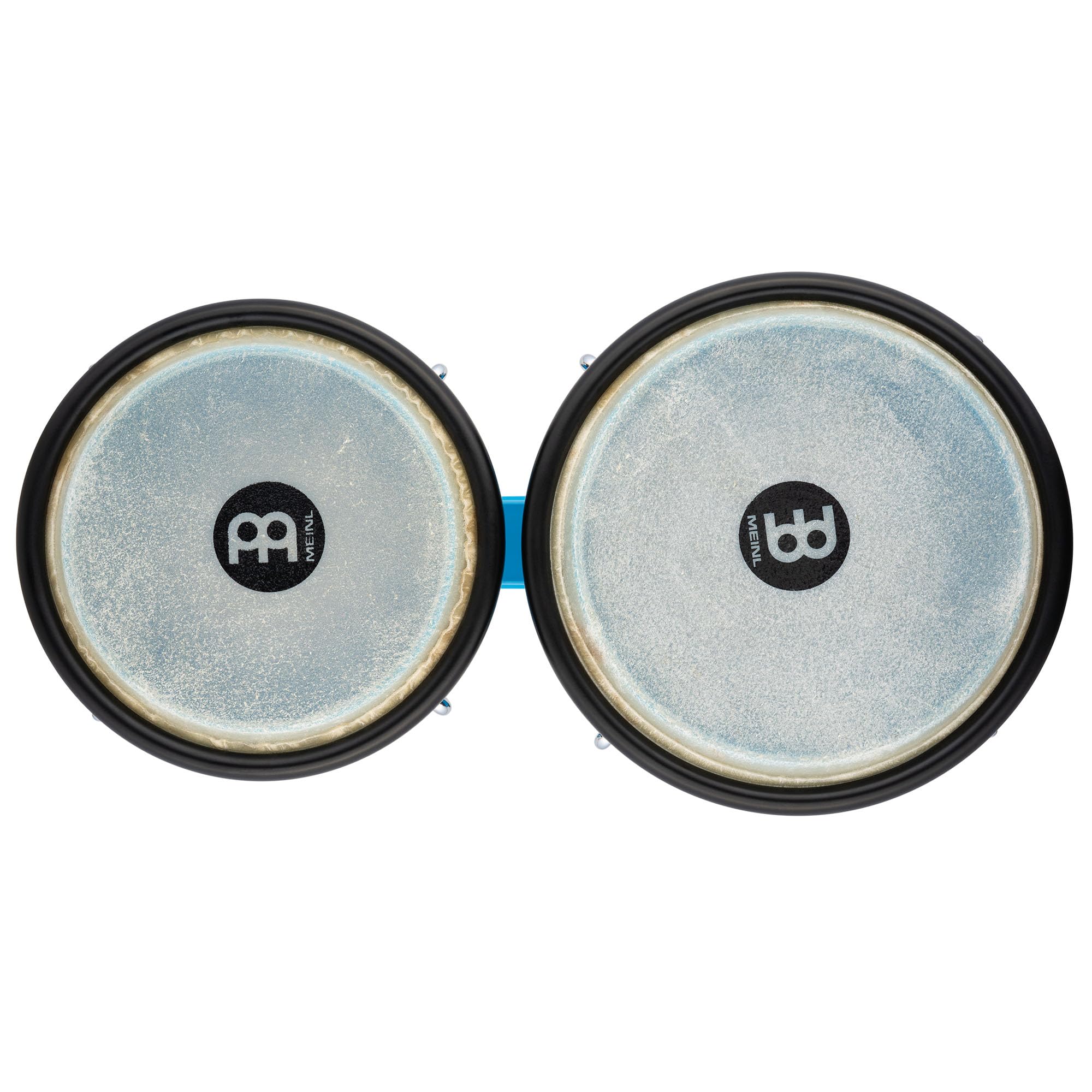 Meinl Percussion Bongos Journey Series - 2 Tamburi a Mano da 6.5 e 7.5 Pollici - Chiave Accordatura Inclusa - Plastica ABS, Blue (HB50GB)