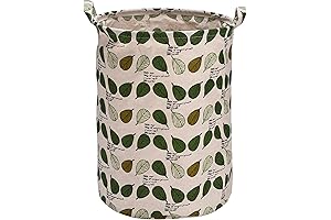 Light Green Patterned Laundry Basket: A Tidy Solution for Eco-Conscious Homes
