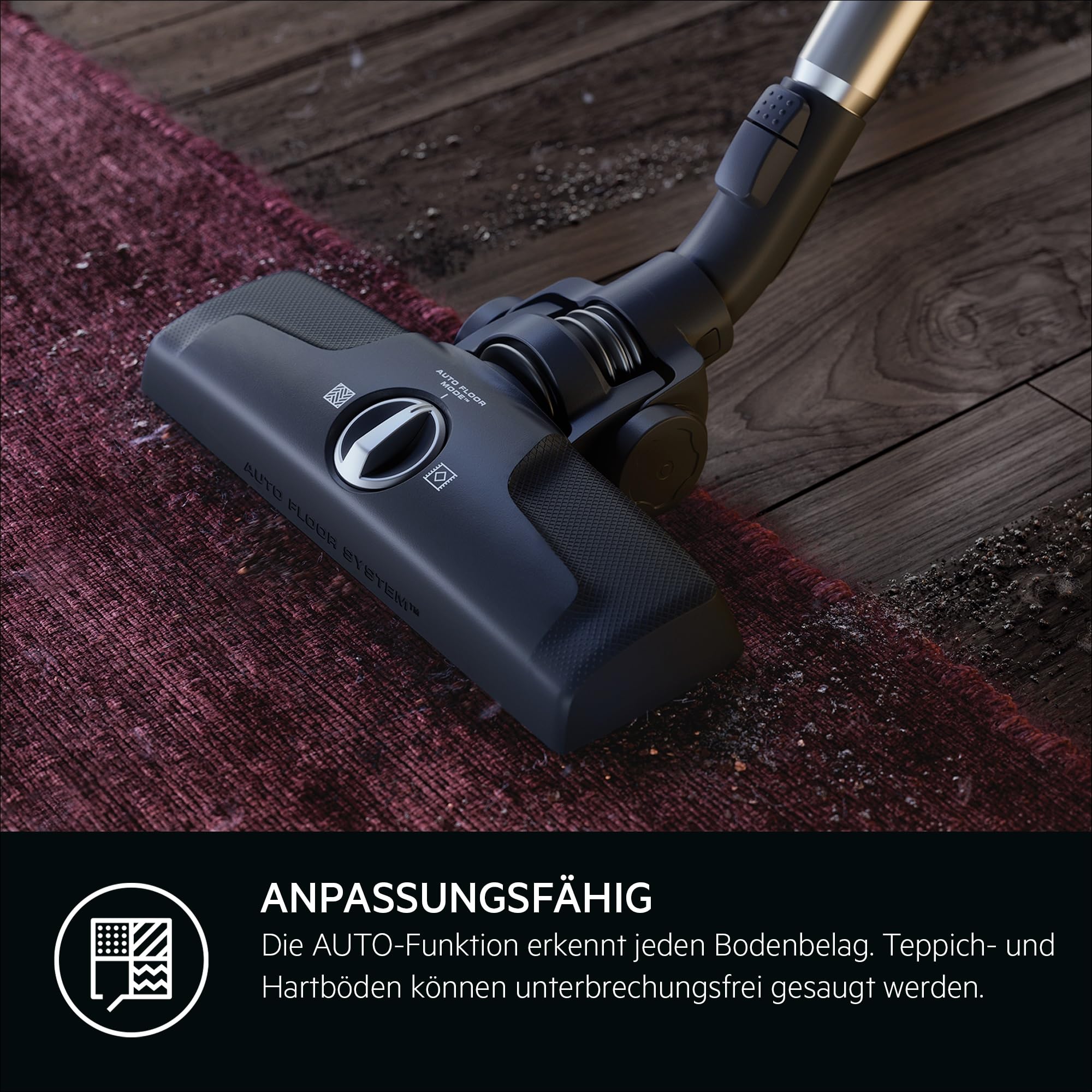 AEG CLEAN 6000 ÖKO Staubsauger mit Beutel, Hohe Saugleistung, Zusatzdüsen, XL-Räder, Edelstahl-Teleskoprohr, aus 65% Recyclingmaterial, 12 m Kabel, 850 Watt, Zubehör, Grau, AB61C1OKO