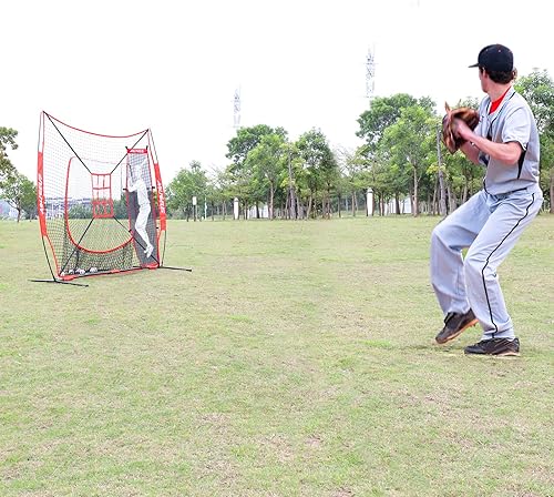 Miniatura 6 de AOLIGEIJS Maniquí de bateo de sóftbol de béisbol, objetivo de lanzamiento, con accesorio de zona de golpe ajustable, ayuda de lanzamiento para una