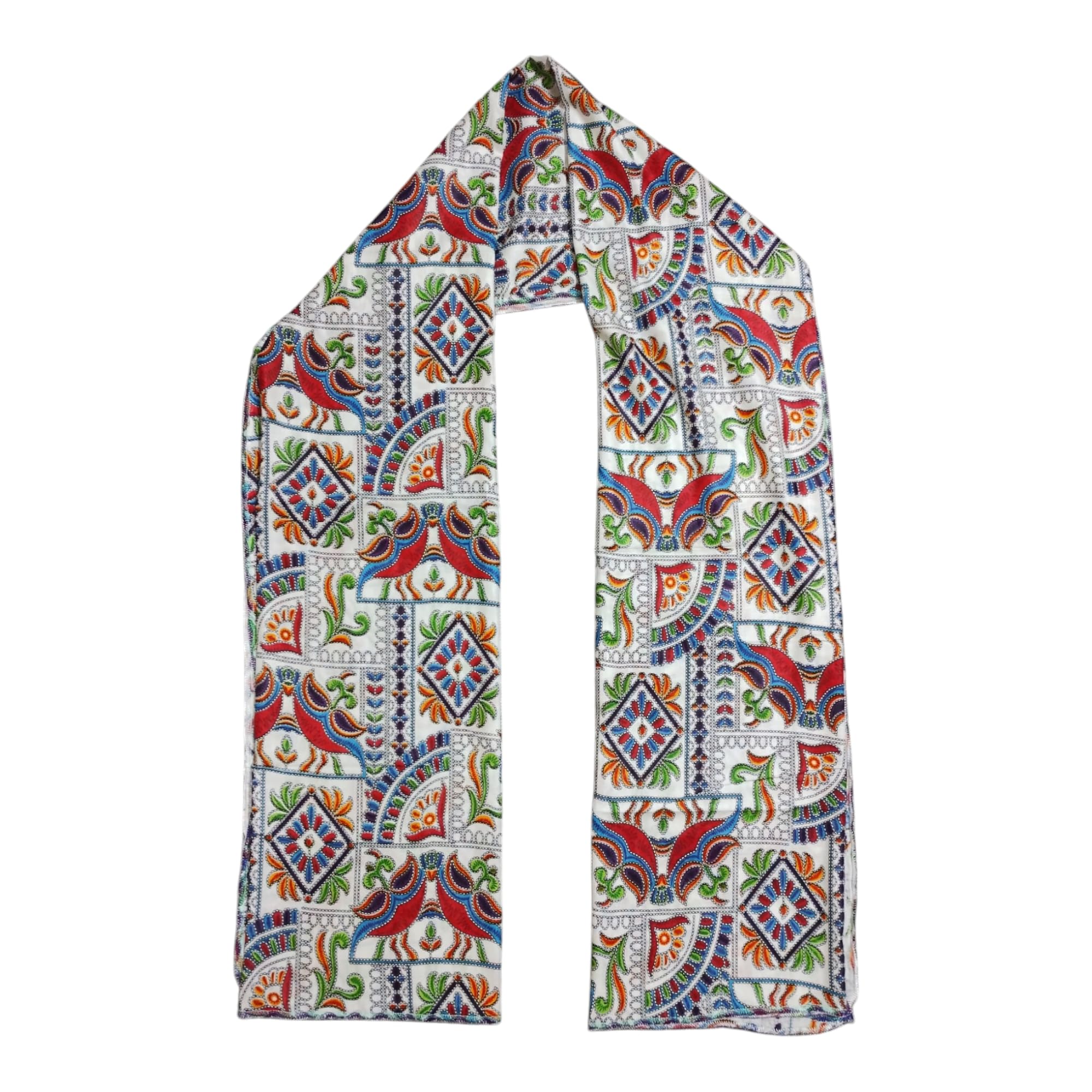 Cotton Printed Jaipuri Dupatta for Men – 2.25m Multicolor Stole for Kurta Pajama, Sherwani, Weddings, and Special Occasions 1 Pcs-image-37