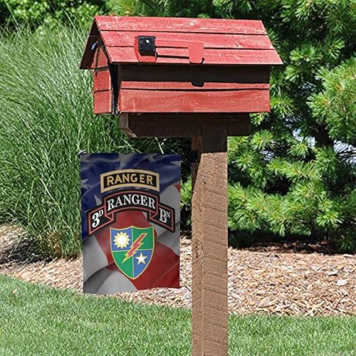 Miniatura 4 de Bandera de jardín de batallón del tercer guardabosques del ejército impresión de doble cara de 12 x 18 pulgadas para decoración exterior