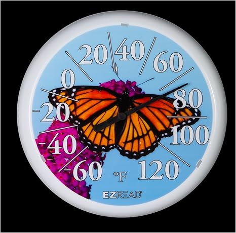 E-Z READ Thermometer Butterfly 13.25in