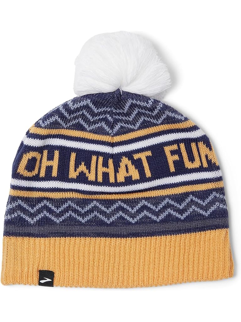 White Brooks Heritage Pom Beanie
