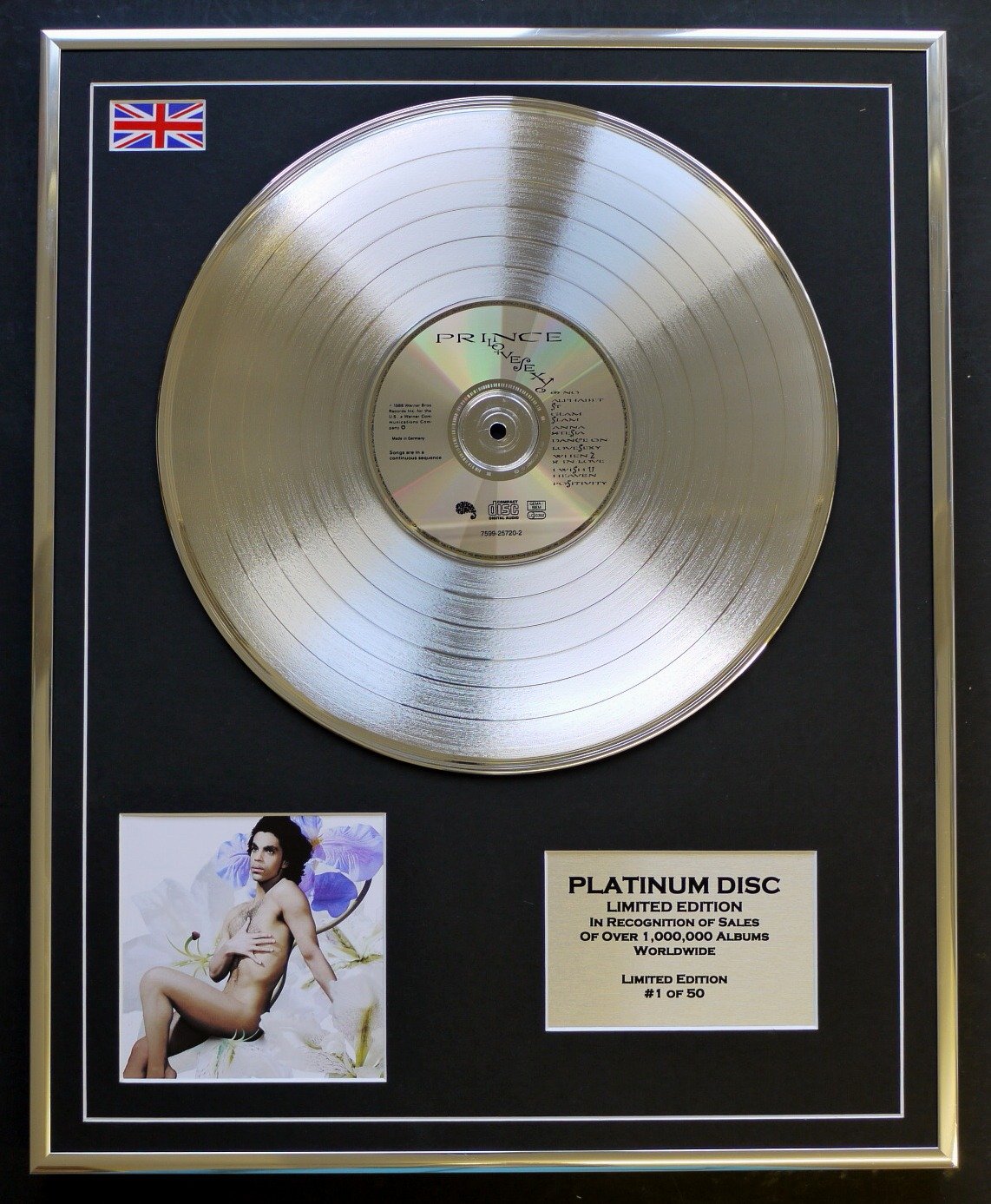 PRINCE/LTD EDITION CD PLATINUM DISC/LOVE SEXY