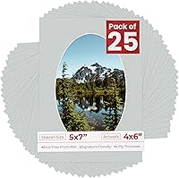 Vista 152 de Tapete de 5 x 7 para fotos de 4 x 6 pulgadas, con apertura de tablero ovalado verde Honeydew precortado, sin ácidos, mate para proteger tus