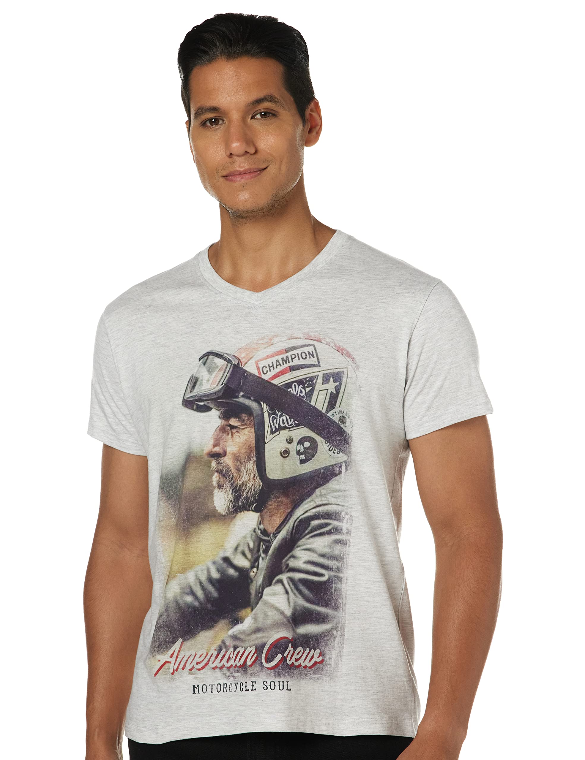 DenikloPrinted V Neck T-Shirt For Men
