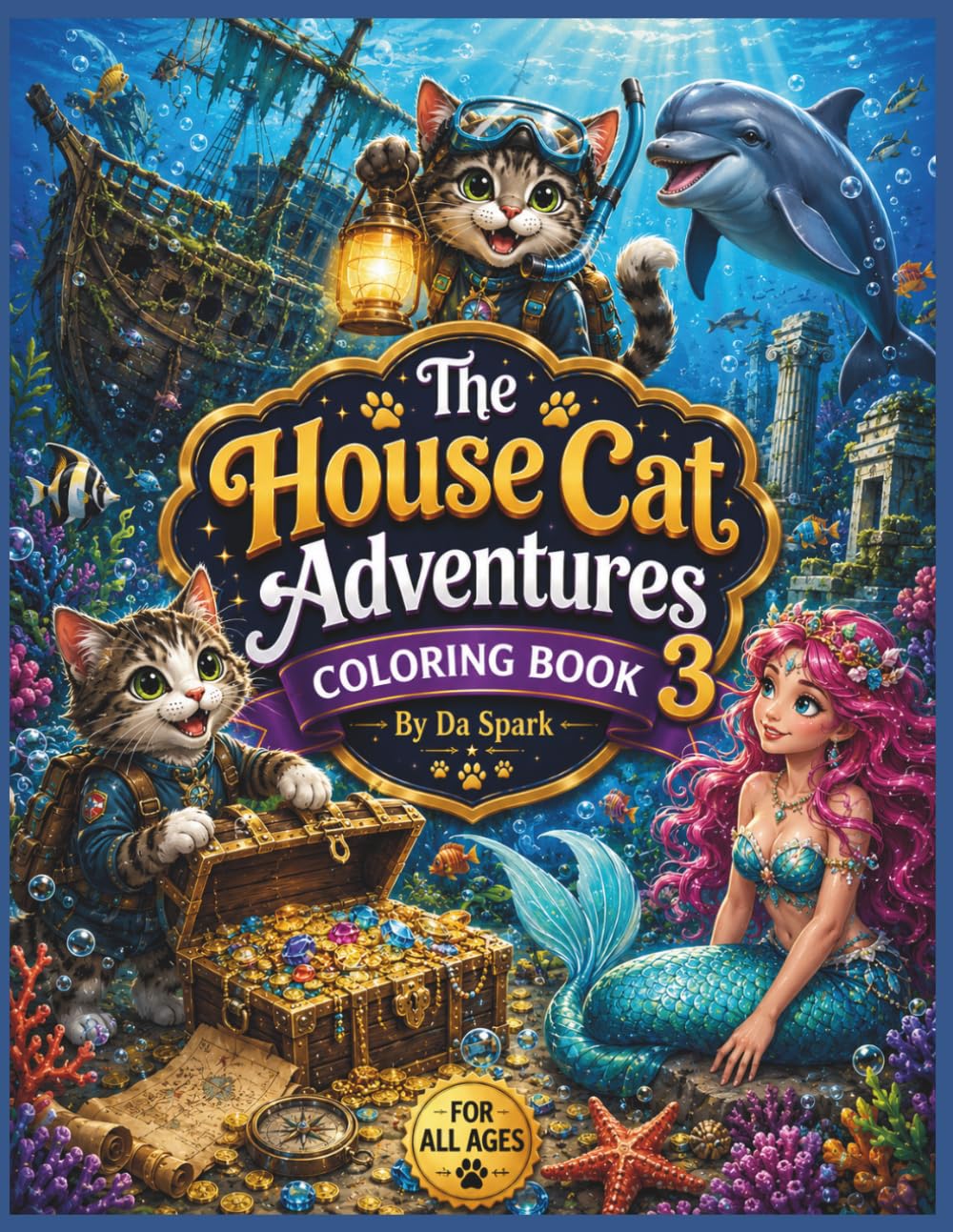 The House Cat Adventures Coloring Book 3