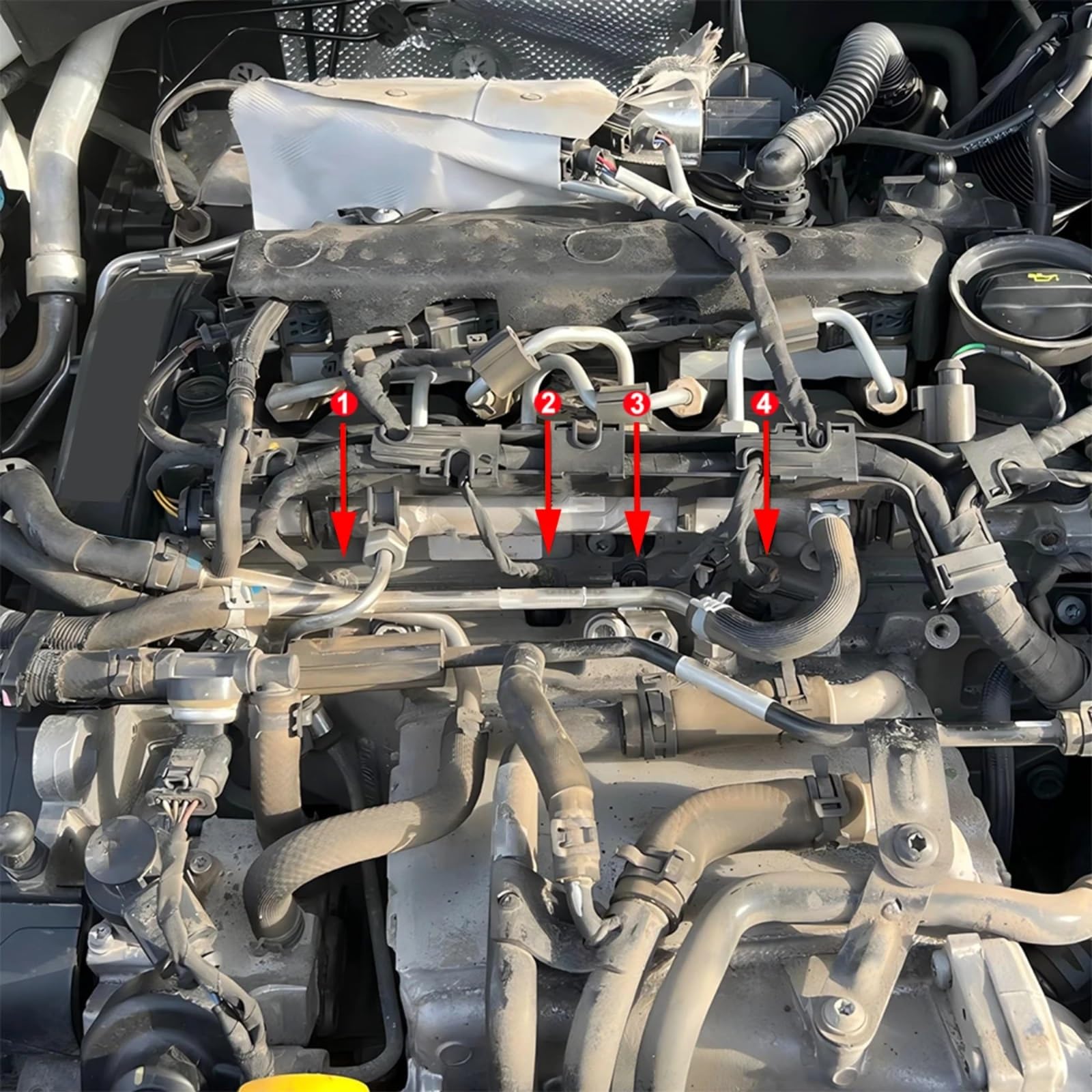 Auto Candelette Compatibile Con Skoda Per Karoq NU 2017-2024 Per Yeti 5L 2009-2017 003L963319 03L963319D 059963319AB 059963319M 059963319S Diesel Candelette In Metallo