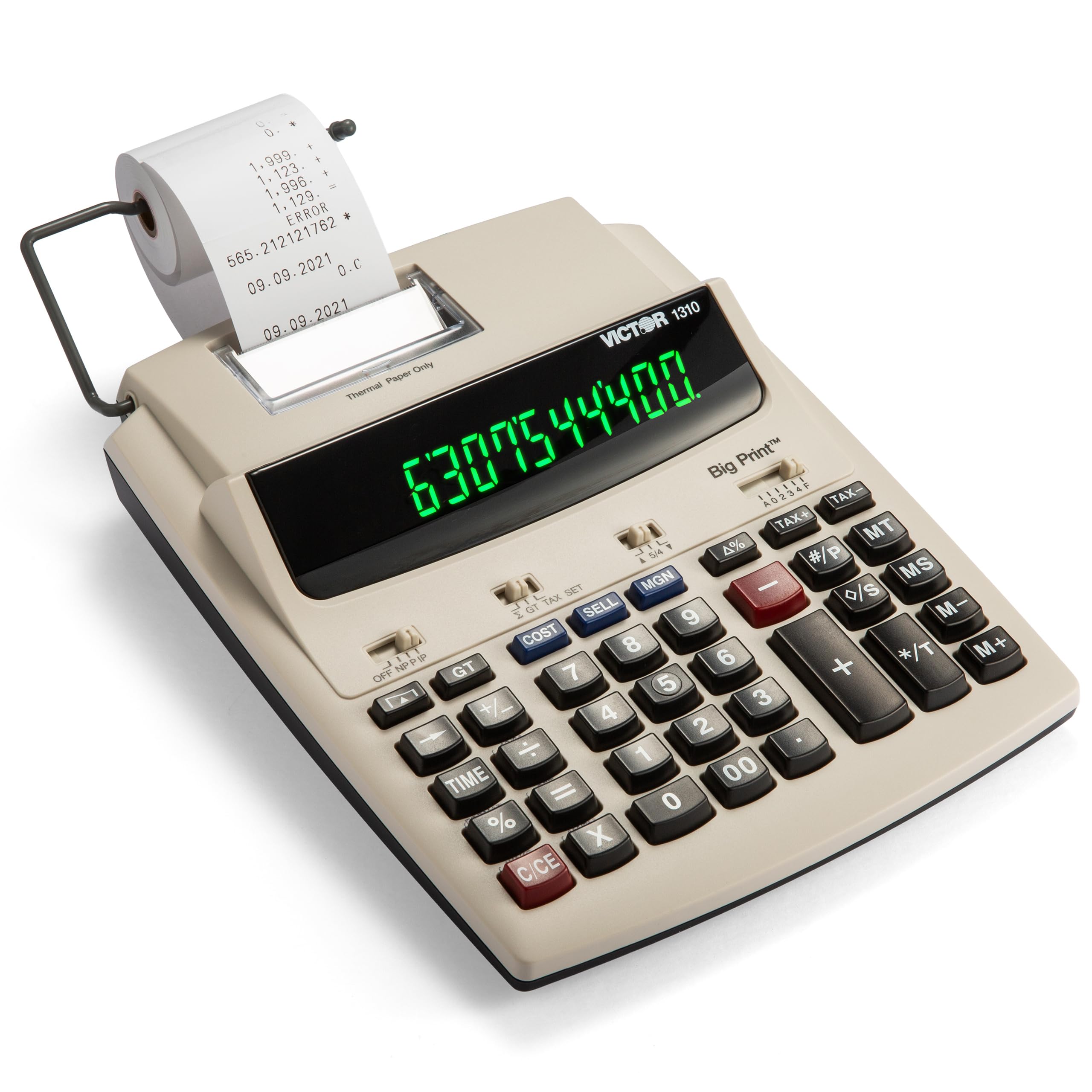 Victor 1310 Big Print Commercial Printing Calculator with 150