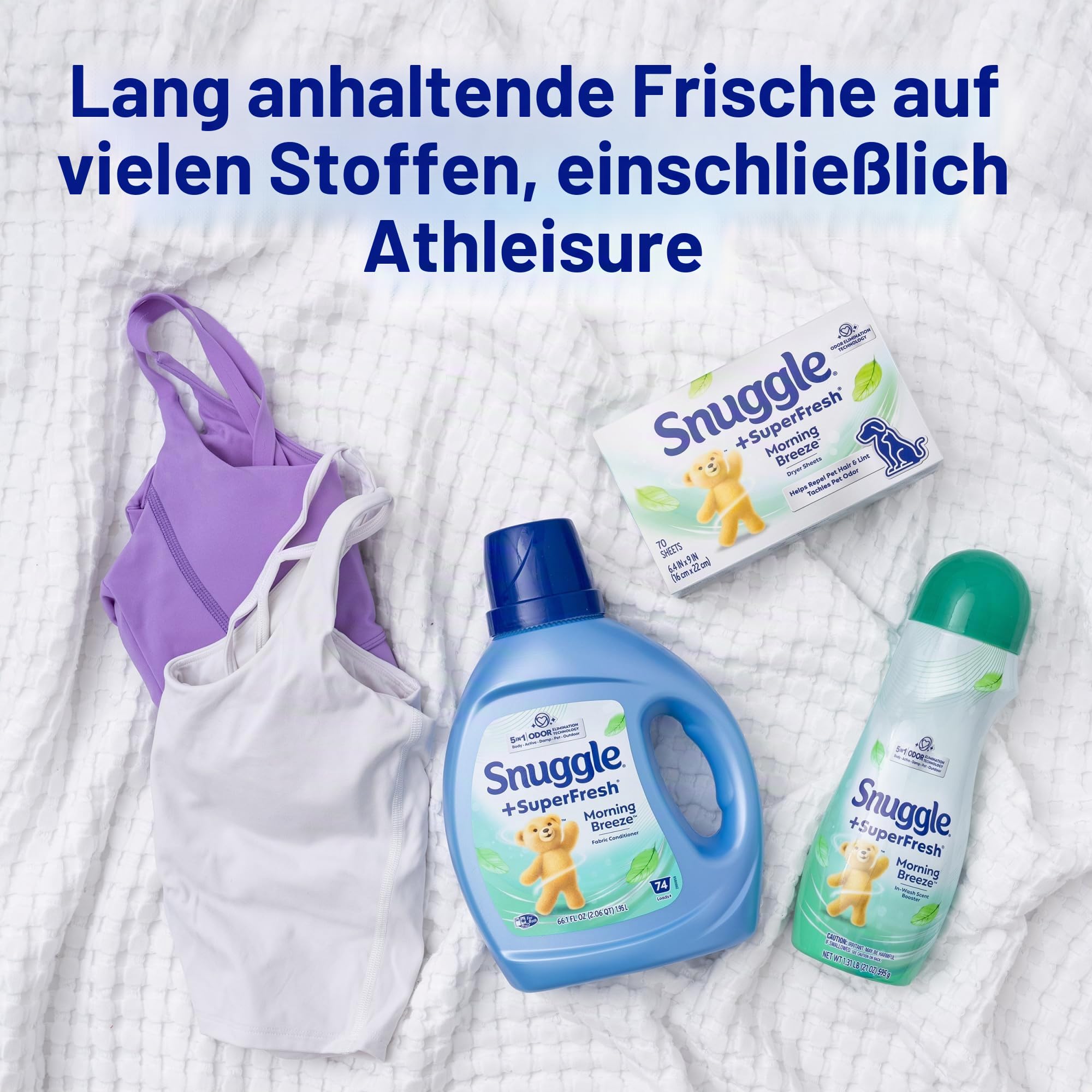 Snuggle Plus Super Fresh Weichspüler für Trockner, mit statischer Kontrolle und Geruchsbeseitigungstechnologie