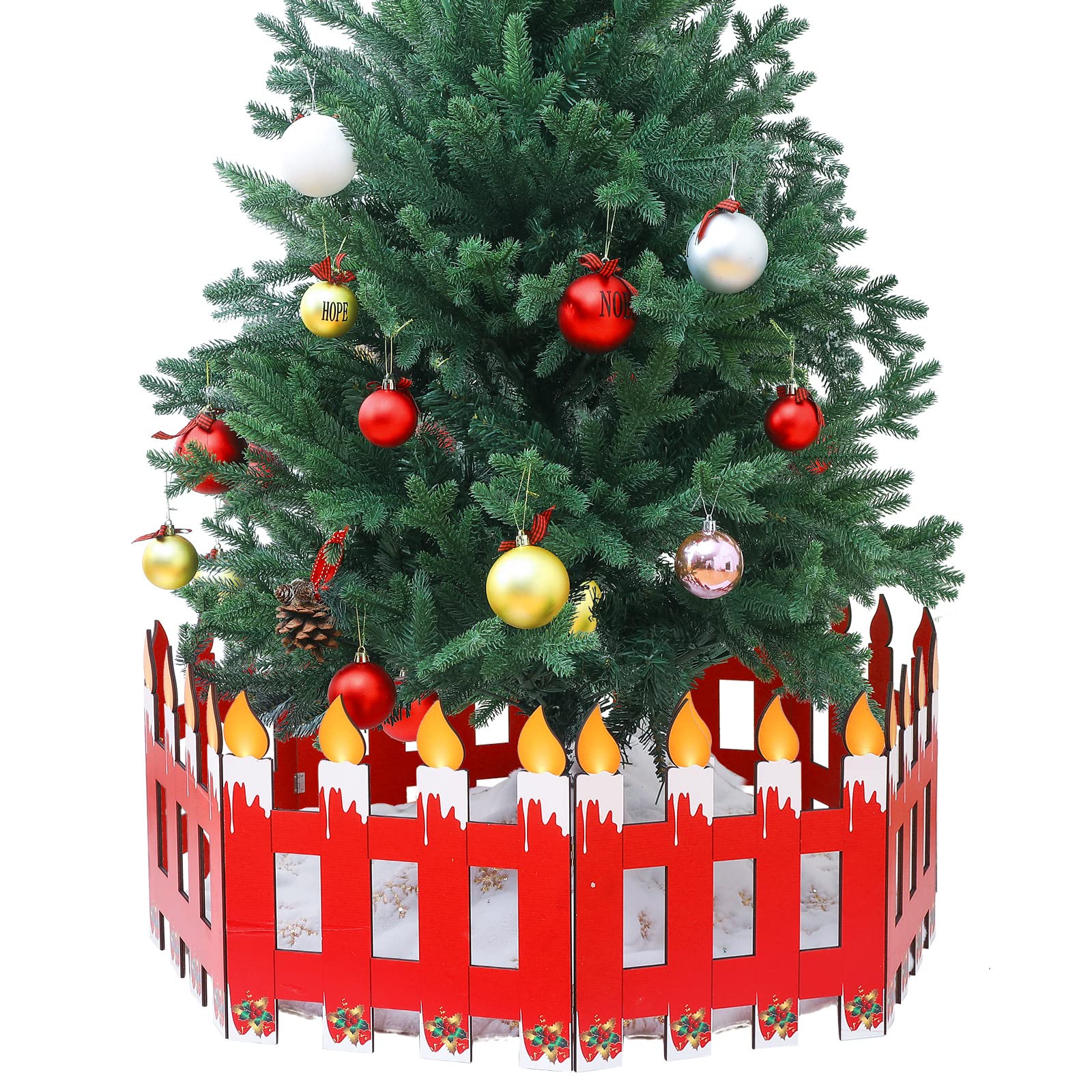 20stücke Teiliges Weihnachtsbaum-Zaun Kunststoff D Produktbild-Vorschau 4