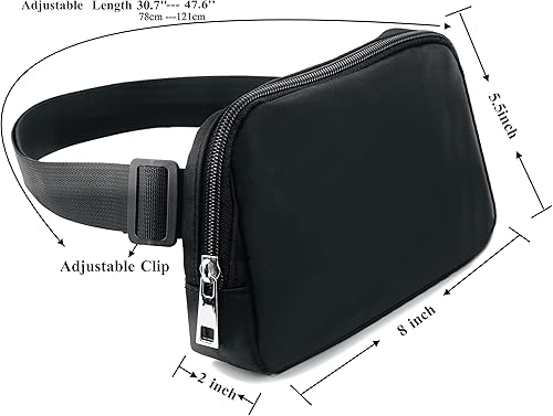 Miniatura 2 de Riñoneras para mujer, correa ajustable para correr, senderismo, viajes, riñonera Dupes Herschel Fanny LuLuLu, bolsa cruzada de limón, impermeable,