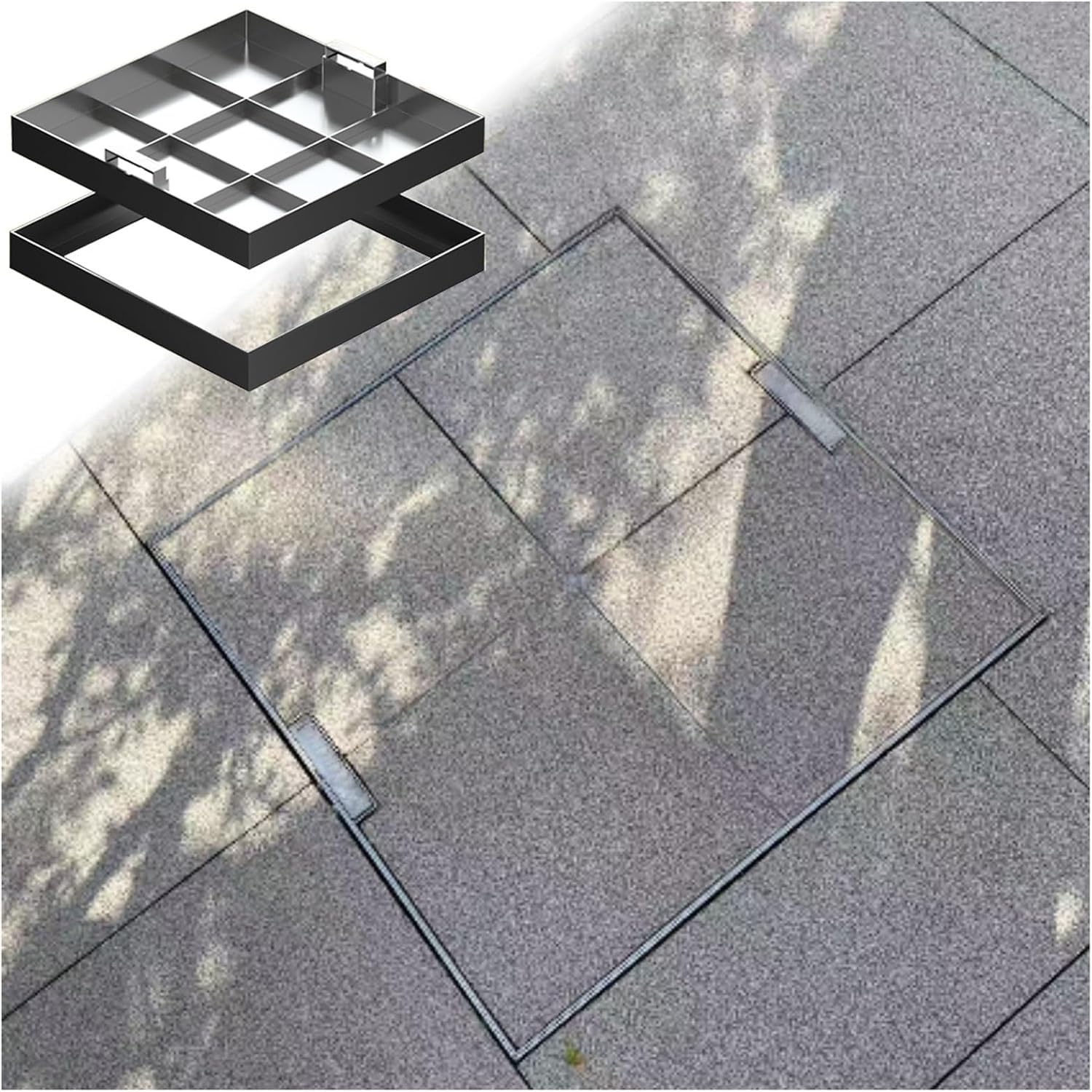 Couvercle de regard encastré en acier inoxydable pour une finition extérieure design et durable