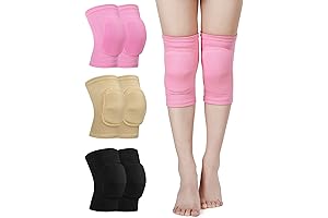 Eurzom 3 Pairs Dance Knee Pads Women for Pole Dancing, Yoga, Volleyball