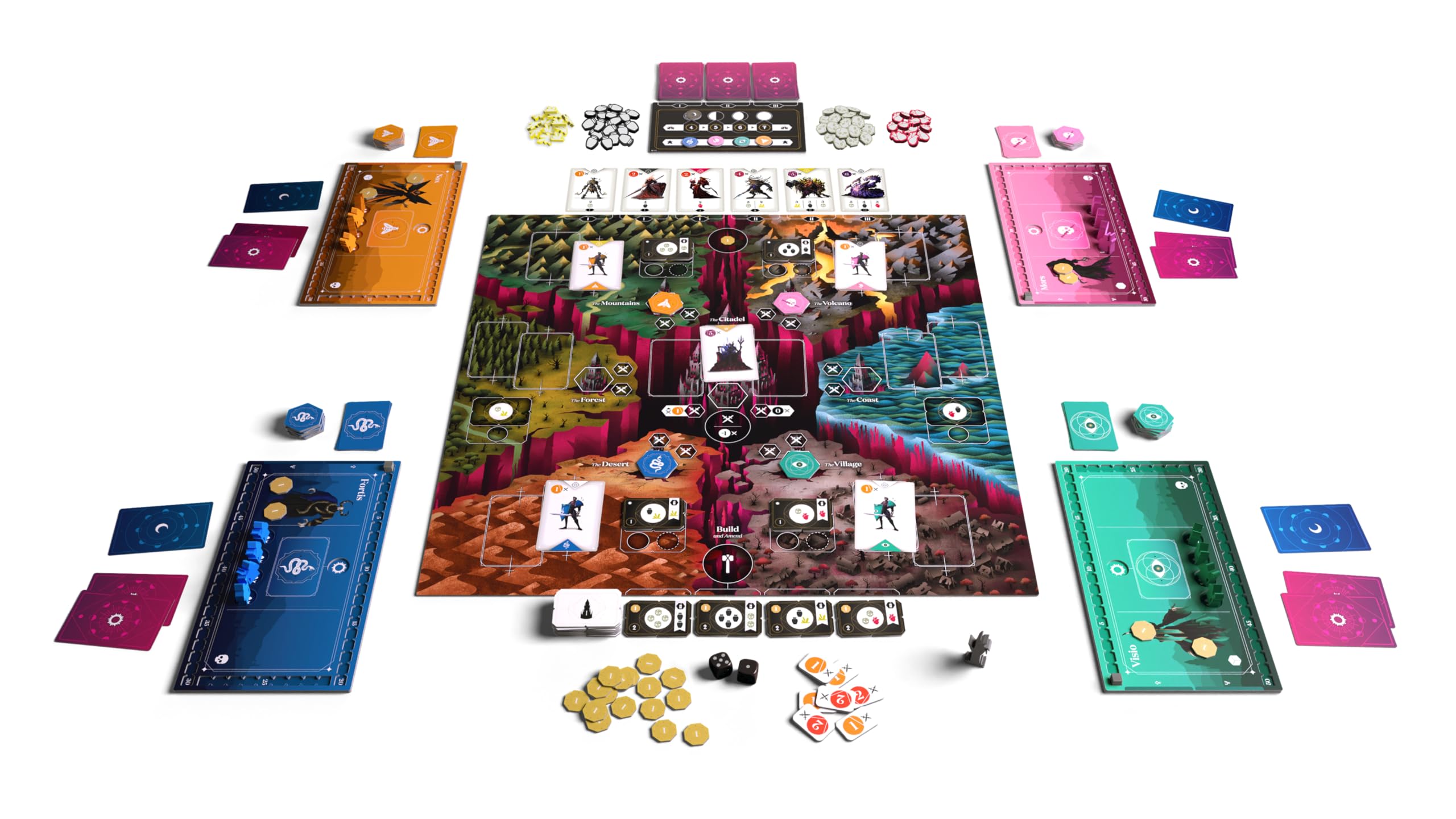 Corax Games | Crown of Ash - König der Nekromanten | Kennerspiel für 1-4 Spieler ab 14 Jahren | Deutsch