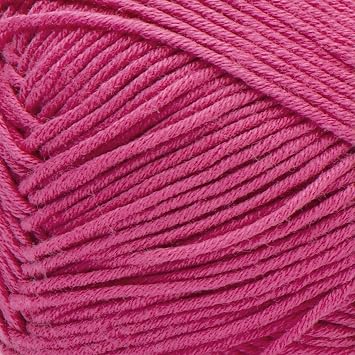 Bernat Softee Cotton Yarn for Crocheting Soft, Fuschia