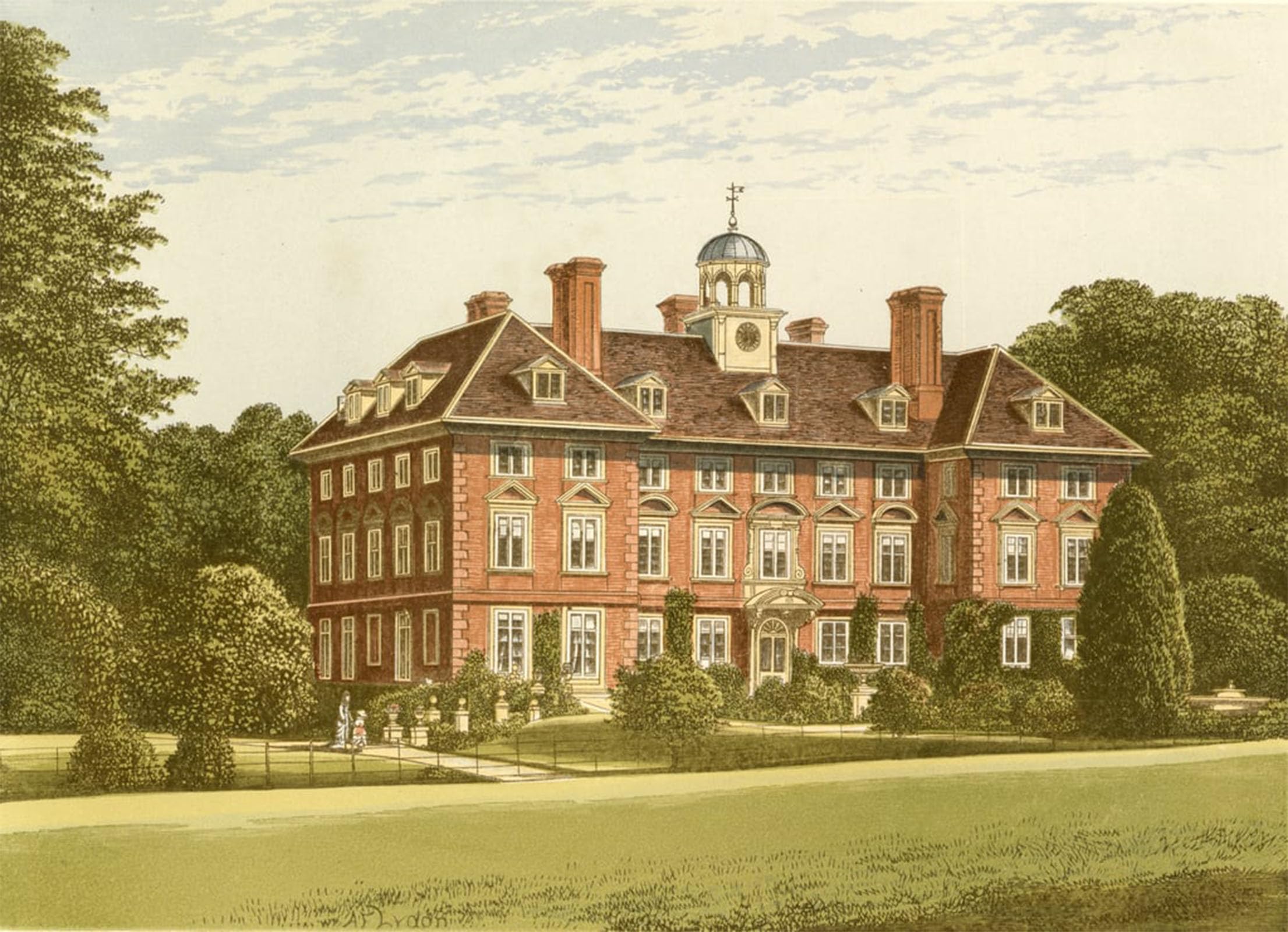 ARTXLXXBN Famous Print Painting Colorful Art Print Tyttenhanger Park by Alexander Lydon Canvas Art Decorations for Home Decor 60x90cm