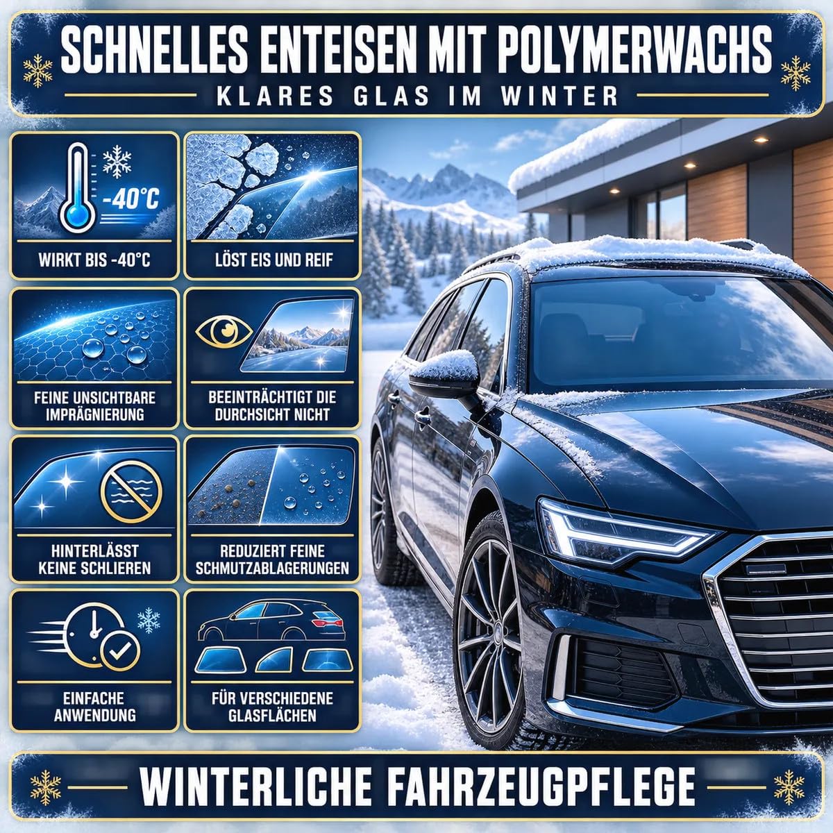 Scheibenenteiser -40°C 5 L – schnelle Enteisung, materialschonend