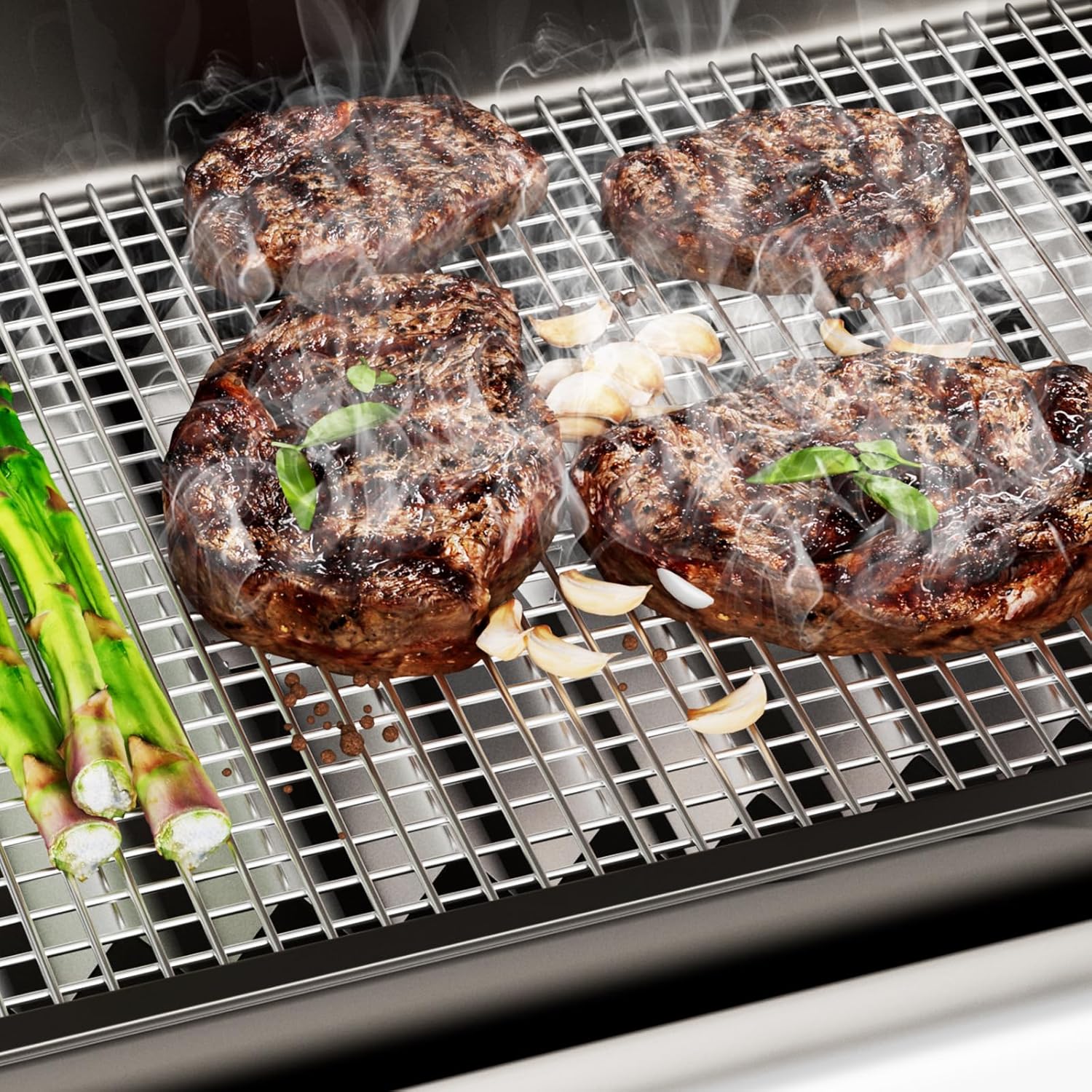 9898 Flavorizer Bars for Weber Summit Silver/Gold/Platinum C/C4 & D/D4 Series,15 7/8" Replacement Parts for Weber 5230001 5710001 5230009 5330001 5340001 for Weber Stainless Steel Heat Plate Set 98982