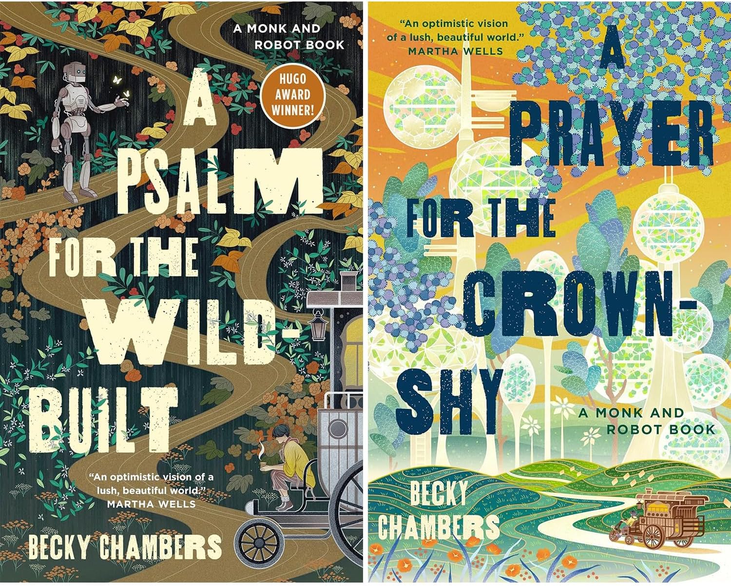 A Psalm for the Wild-Built (Monk & Robot, 1) and A Prayer for the Crown-Shy (Monk & Robot 2), Set of 2 Books