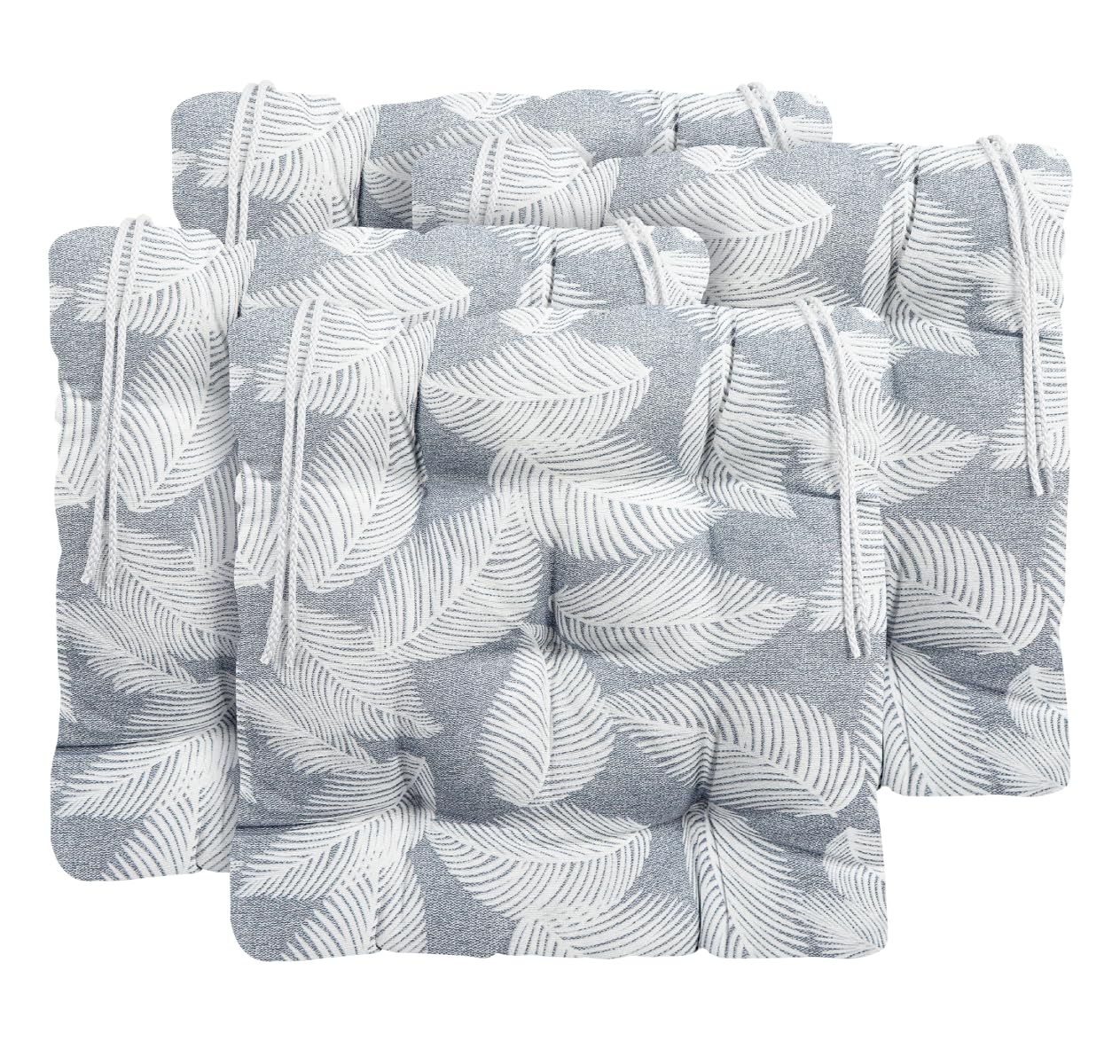 CHELY INTERMARKET - Cojines 5 Pespuntes para Silla 45x45cm (Pluma Gris) Pack de 4 Unidades