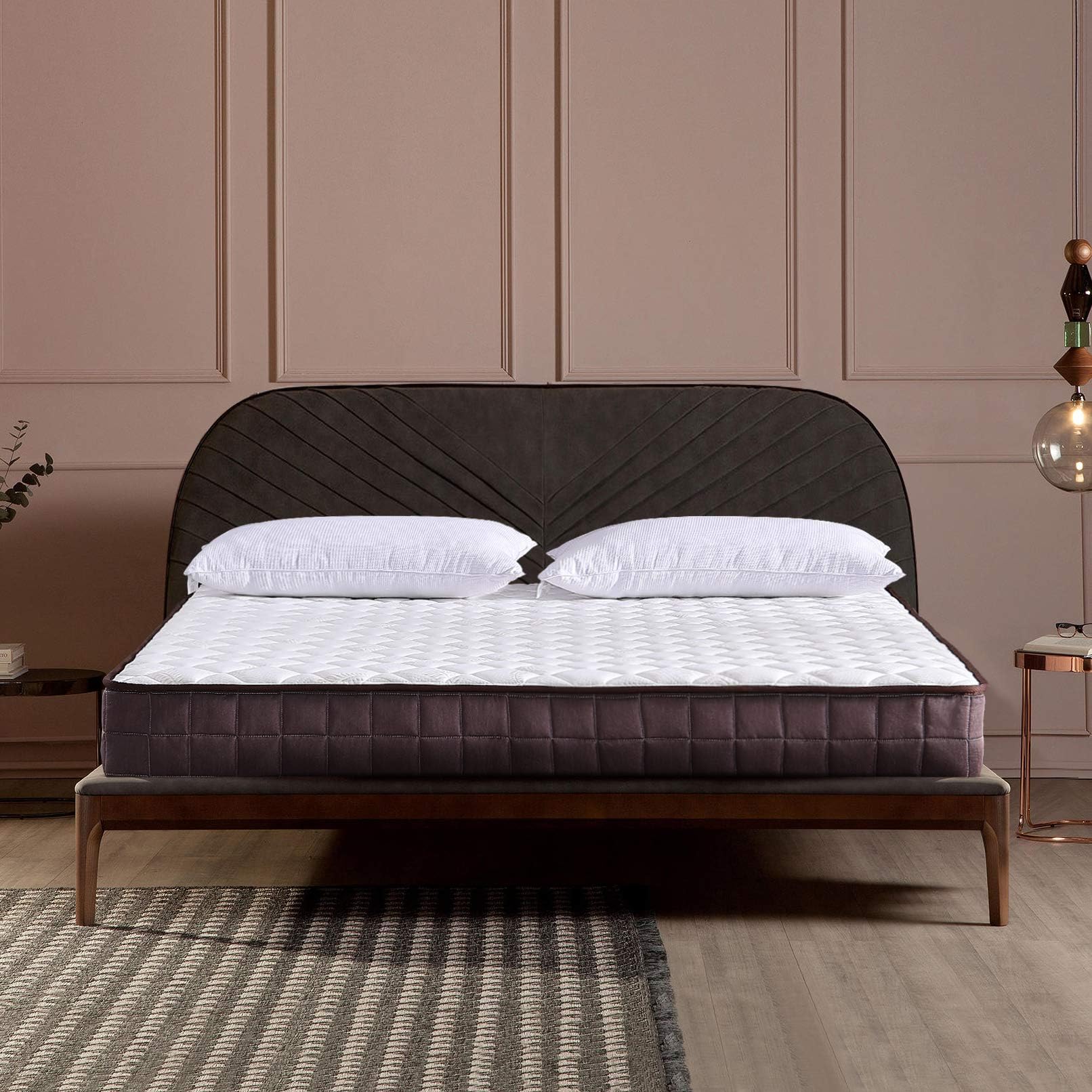 LE CONFORT Twin Size Mattress 8 Inch Bed Mattress in a Box Fire Resistant Design Standard Bed Mattress