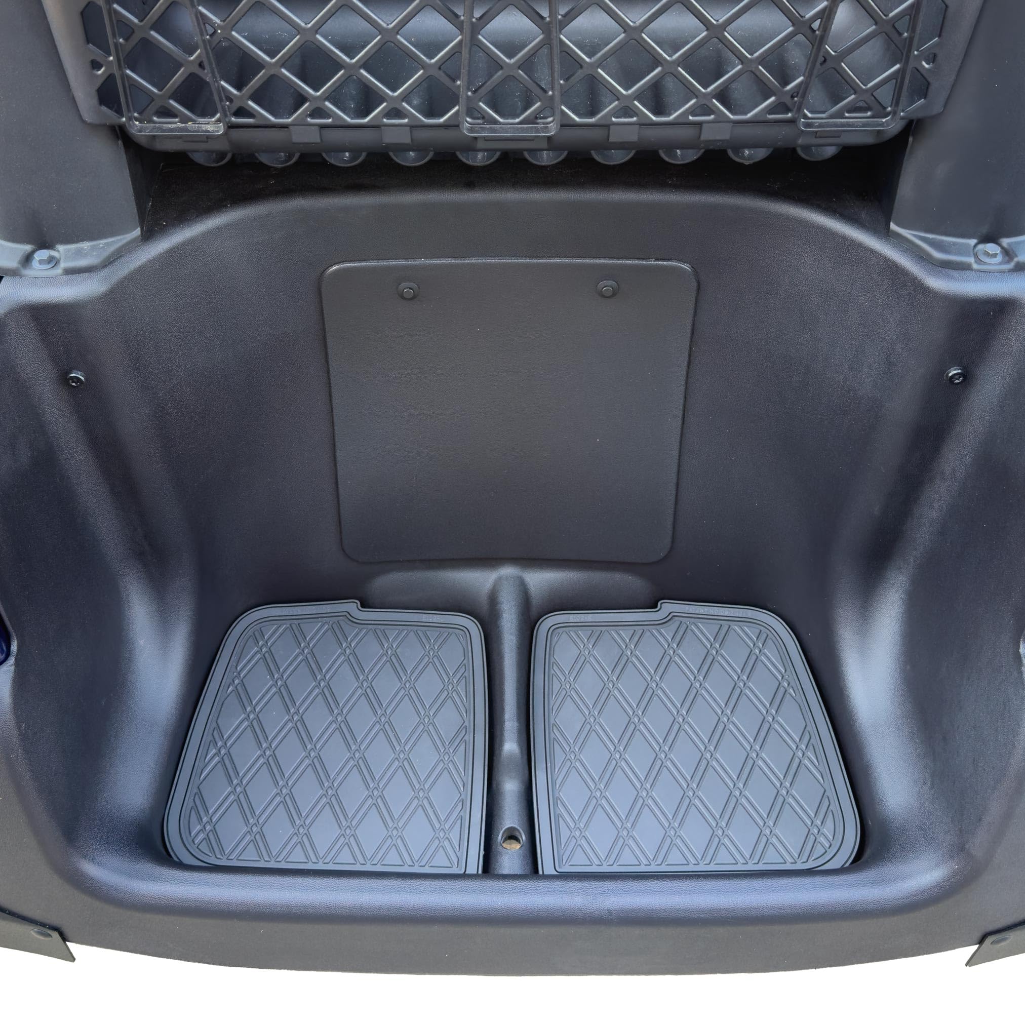 Xtreme Mats Rubber Bag Well Mat Compatible with Club Car Precedent, Onward, Tempo and Atlas Golf Carts (All Black)