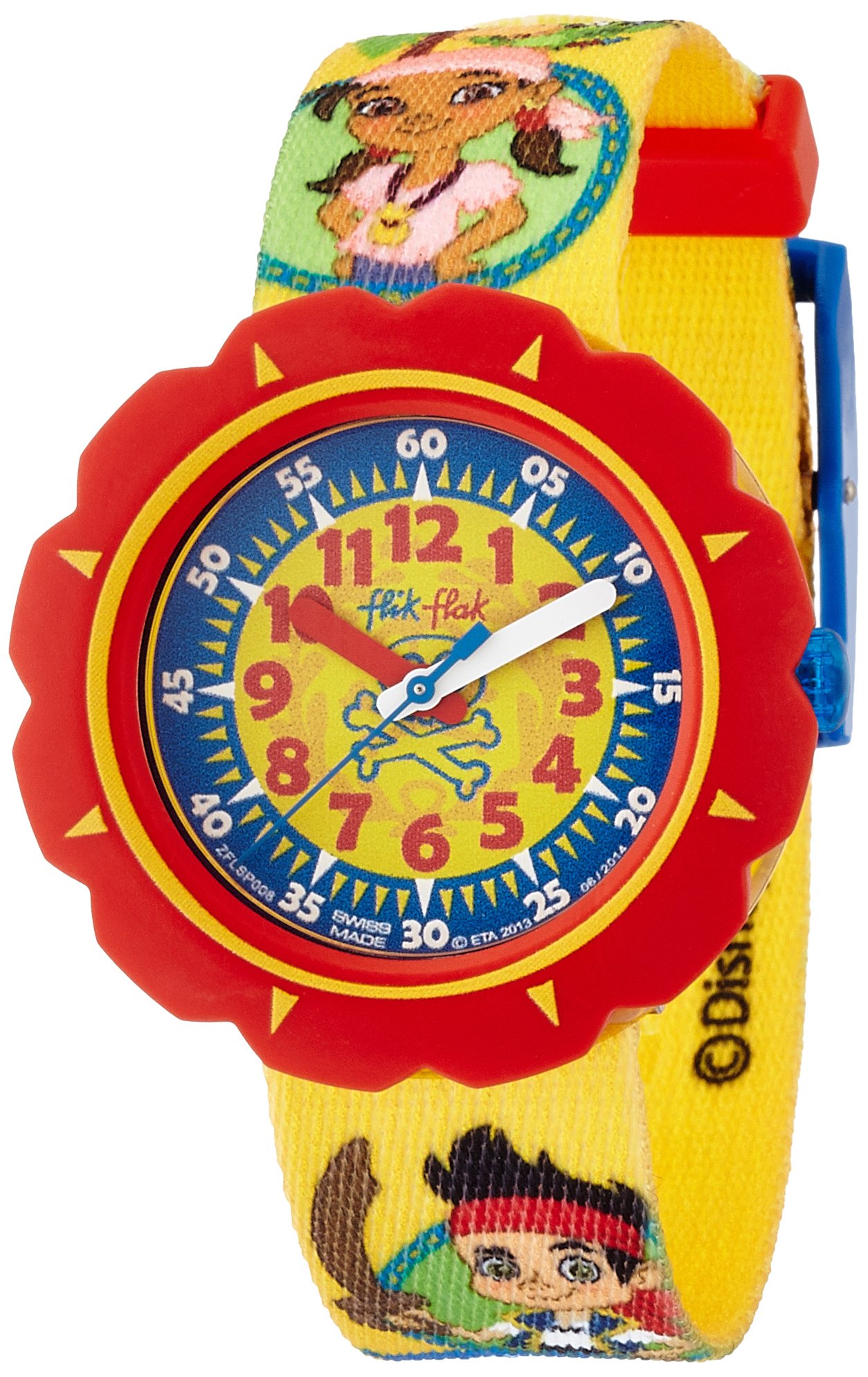 Flik Flak Enfant Analogique Classique Quartz Montre avec Bracelet en Tissu FLSP006