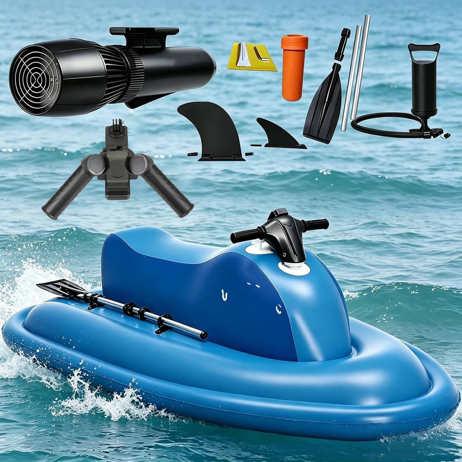 Inflatable Electric Jet Ski with 500W 700W Motor,330lbs Max Load 500W10A