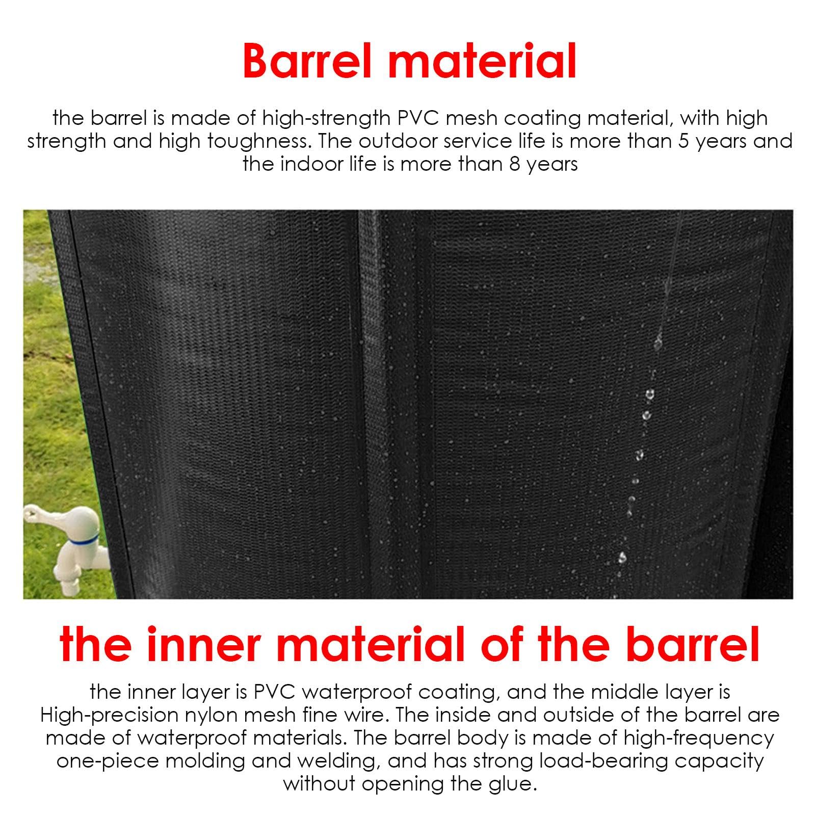 Rain Collection Barrel - Depósito de agua plegable, resistente a la intemperie, filtro de recolección de agua de lluvia para recoger y almacenar agua, colector de agua resistente que conserva la | intemperie, filtro de recolección de agua de lluvia para r