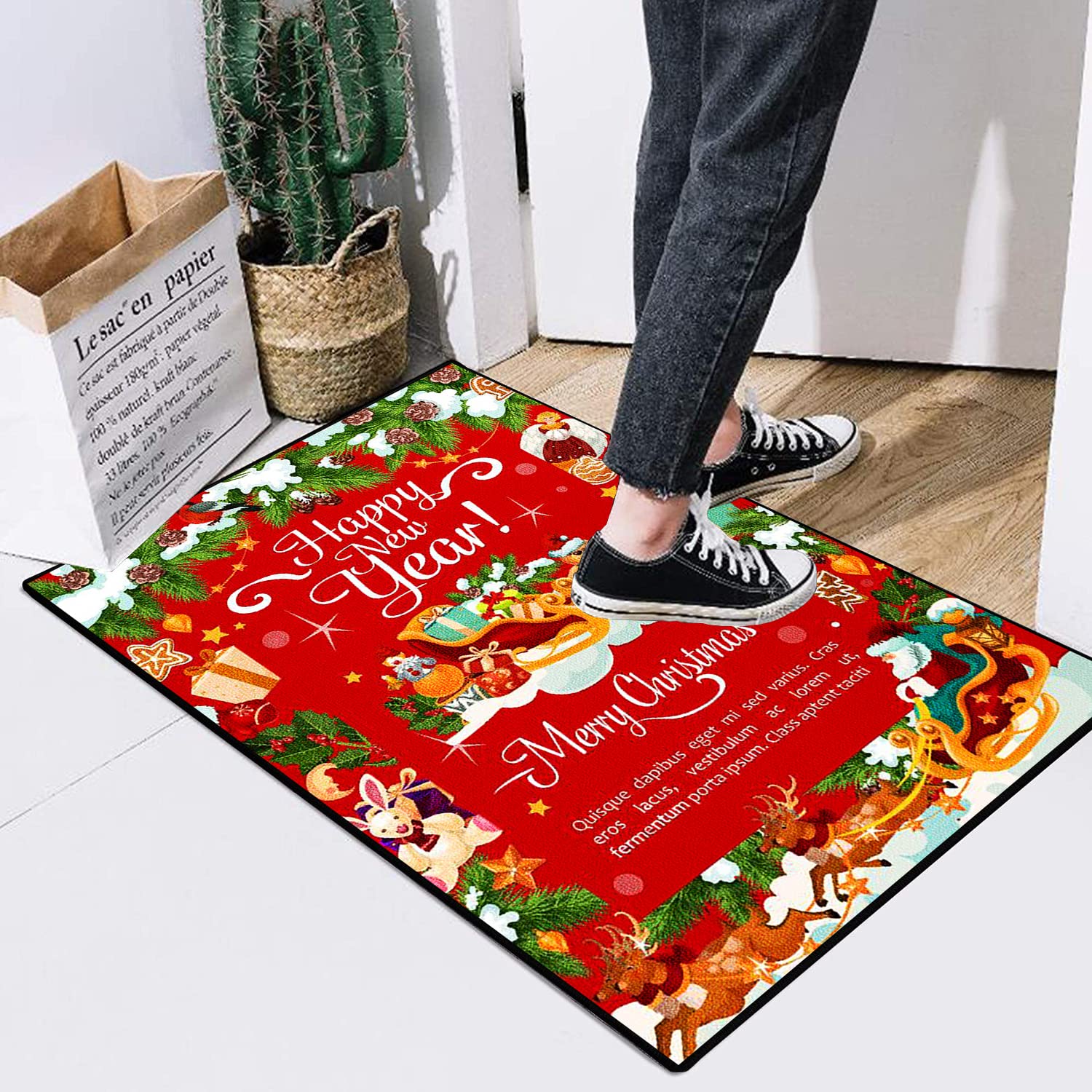Artificial Alfombra 60x180cm Alfombra Vinilo Cocina Resistente a Las Manchas para alfombras de Entrada a pasillos