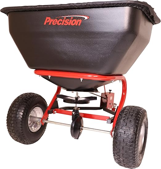 Precision Products TBS7019XX TBS7019 Tow Behind Broadcast Spreader, Black and Red
