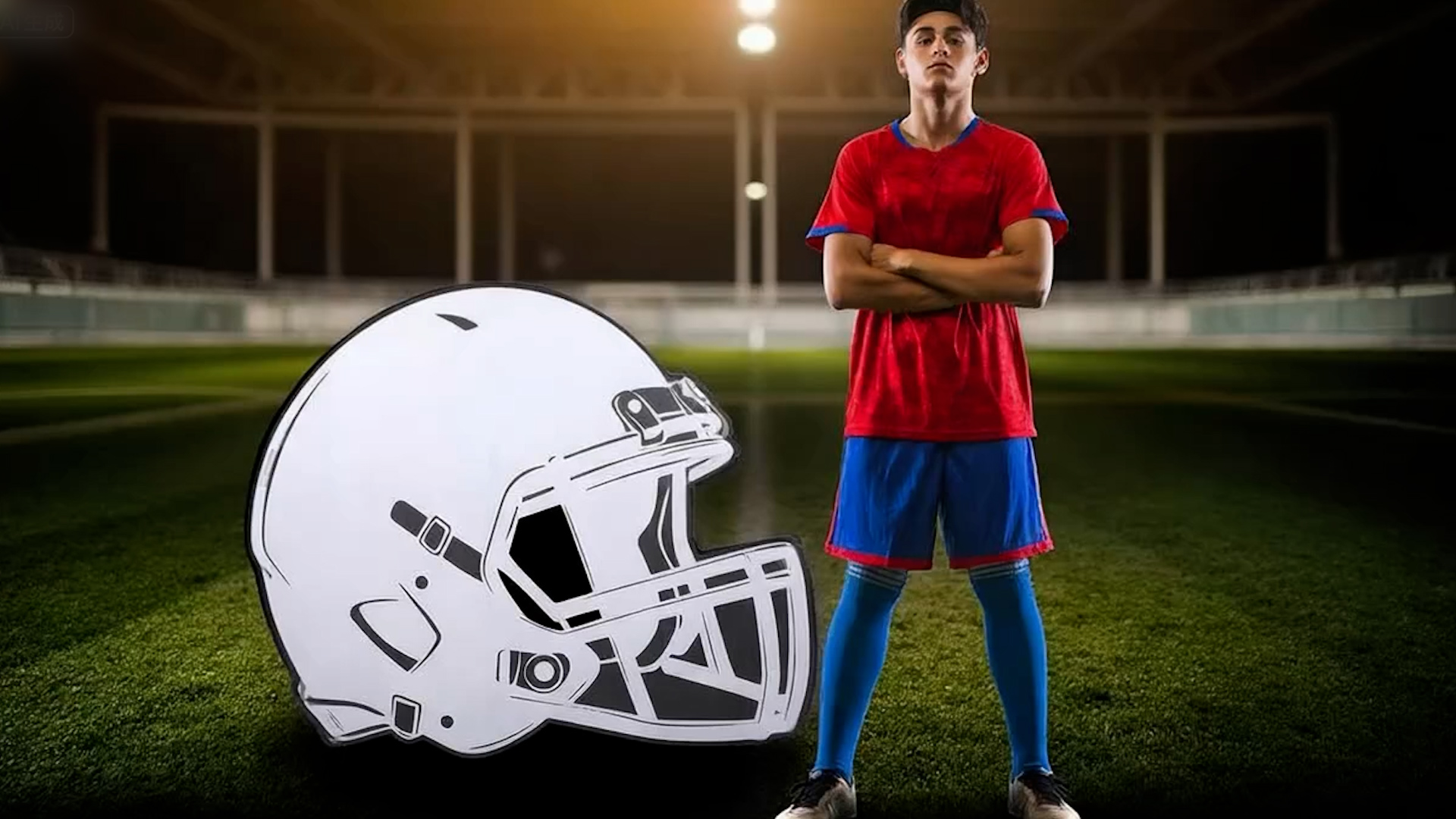 Vercraft 4.2 Feet Football Helmet Cardboard Cutout Stand up Life Size Sports Football Party Decorations Hockey Baseball Game Day Backdrop Photo Prop Standup for Sport Party Event Supply : Home &