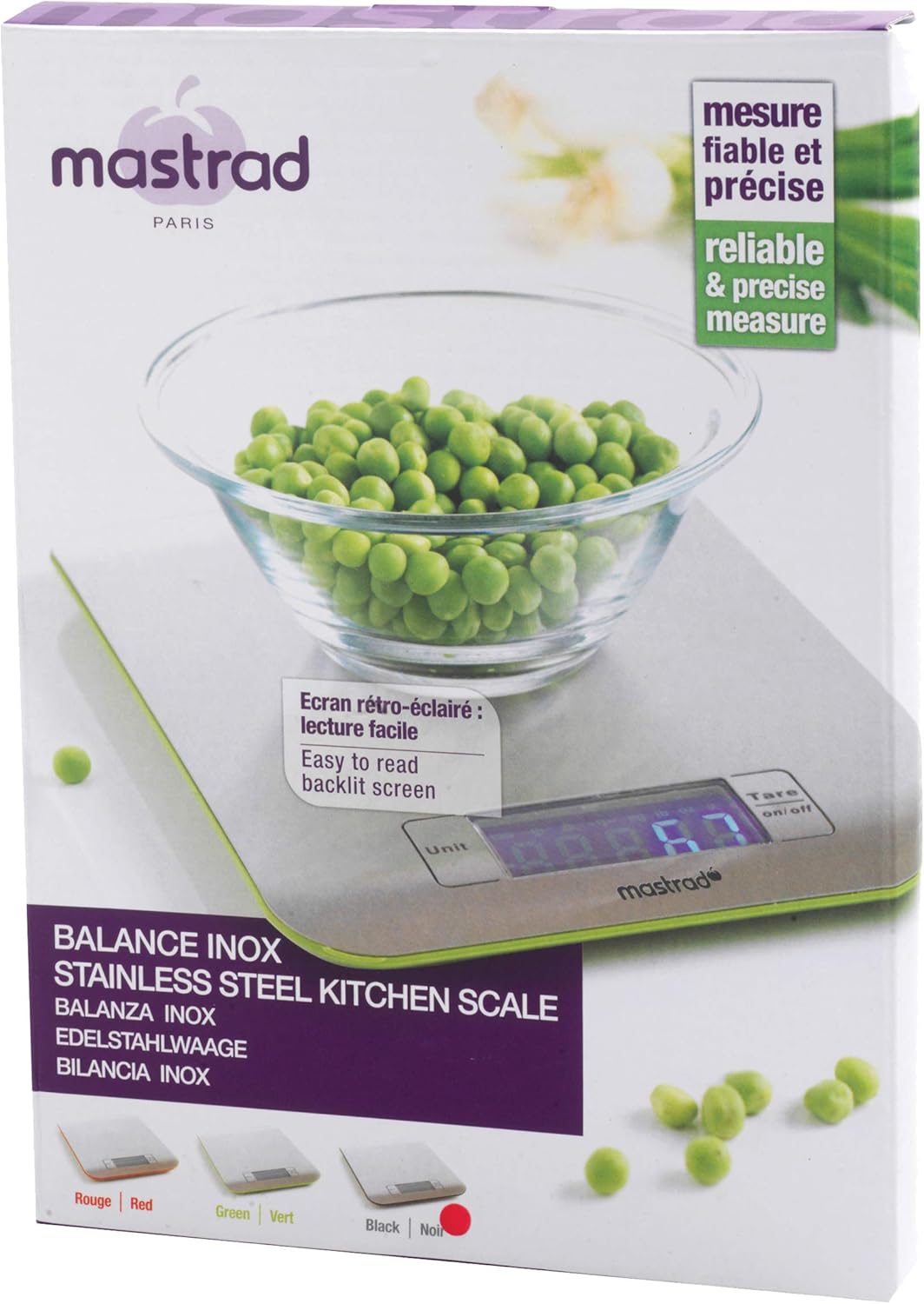 Mastrad Kitchen Scales, 165x15x220mm, Black