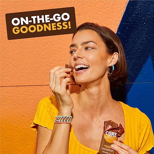 Miniatura 6 de CORE Barras de proteínas orgánicas refrigeradas a base de plantas bajas en azúcar altas en fibra con probióticos paquete de 5 paquete variado de