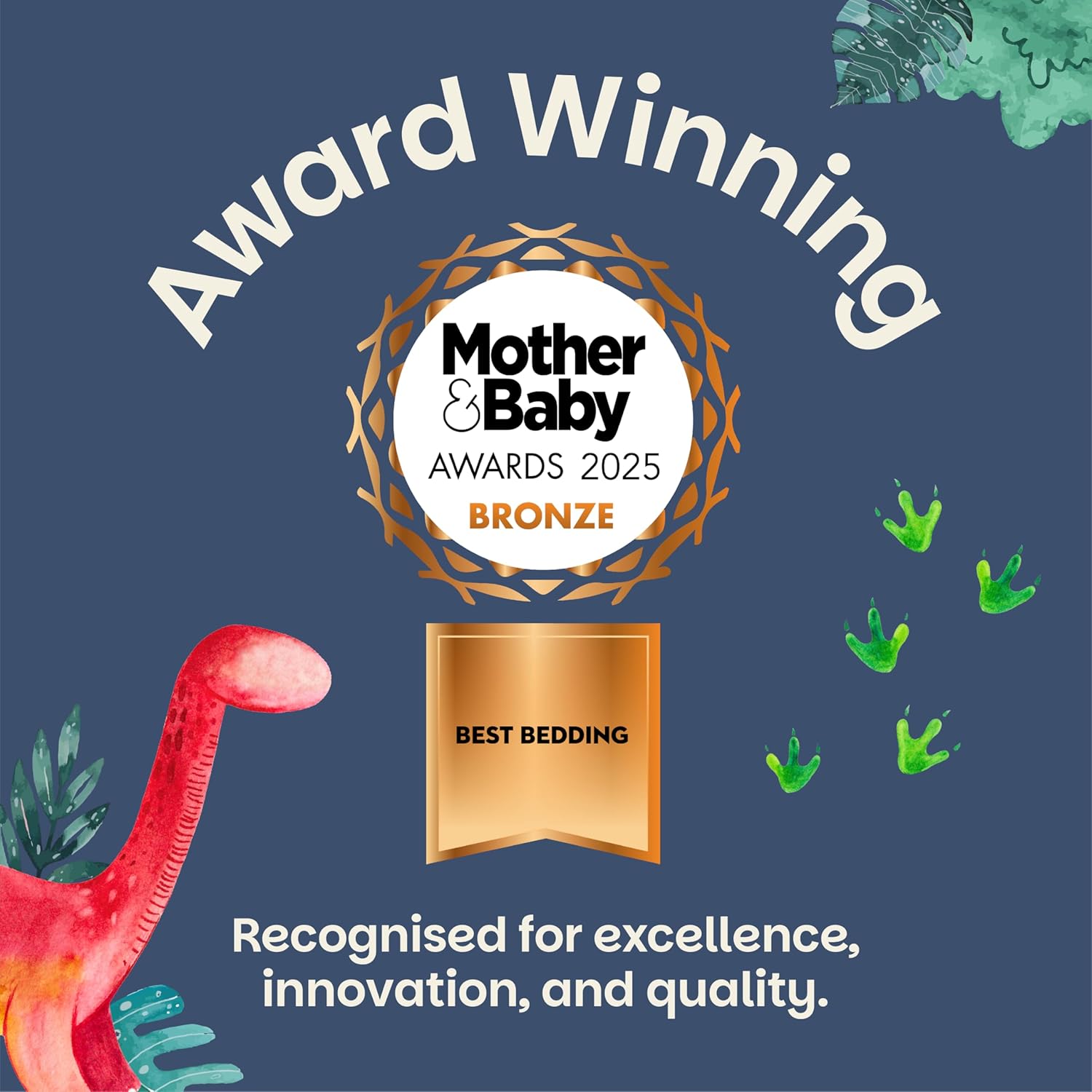 Lynmark® 2x Potty Training Mattress Protector Pee Pad for Kids - Waterproof Toddler Bed Wetting Mat for Toilet Training - Non-Slip Washable Bedwetting Topper Absorbs Up to 2000ml - 35" x 33", Dinosaur