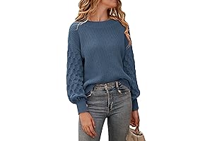 Women's Cozy Winter Essential: Sweater Knit Pullover Jumper Top