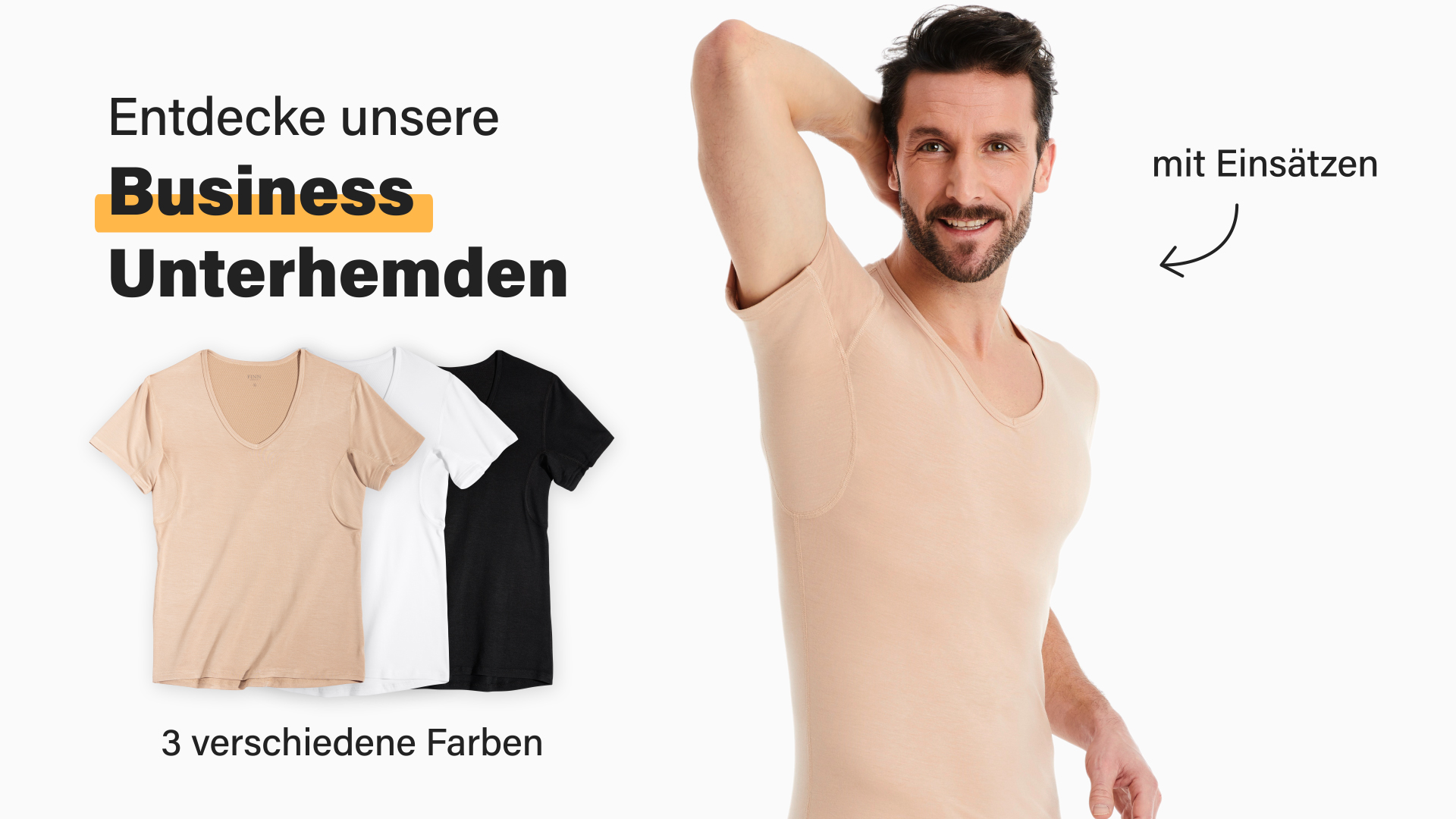 FINN Business onderhemd voor heren met korte mouwen en V-hals - Ondershirt voor mannen van origineel Lenzing® Modal materiaal - Het perfecte T-shirt onder het overhemd en pak, huidskleur, 5XL