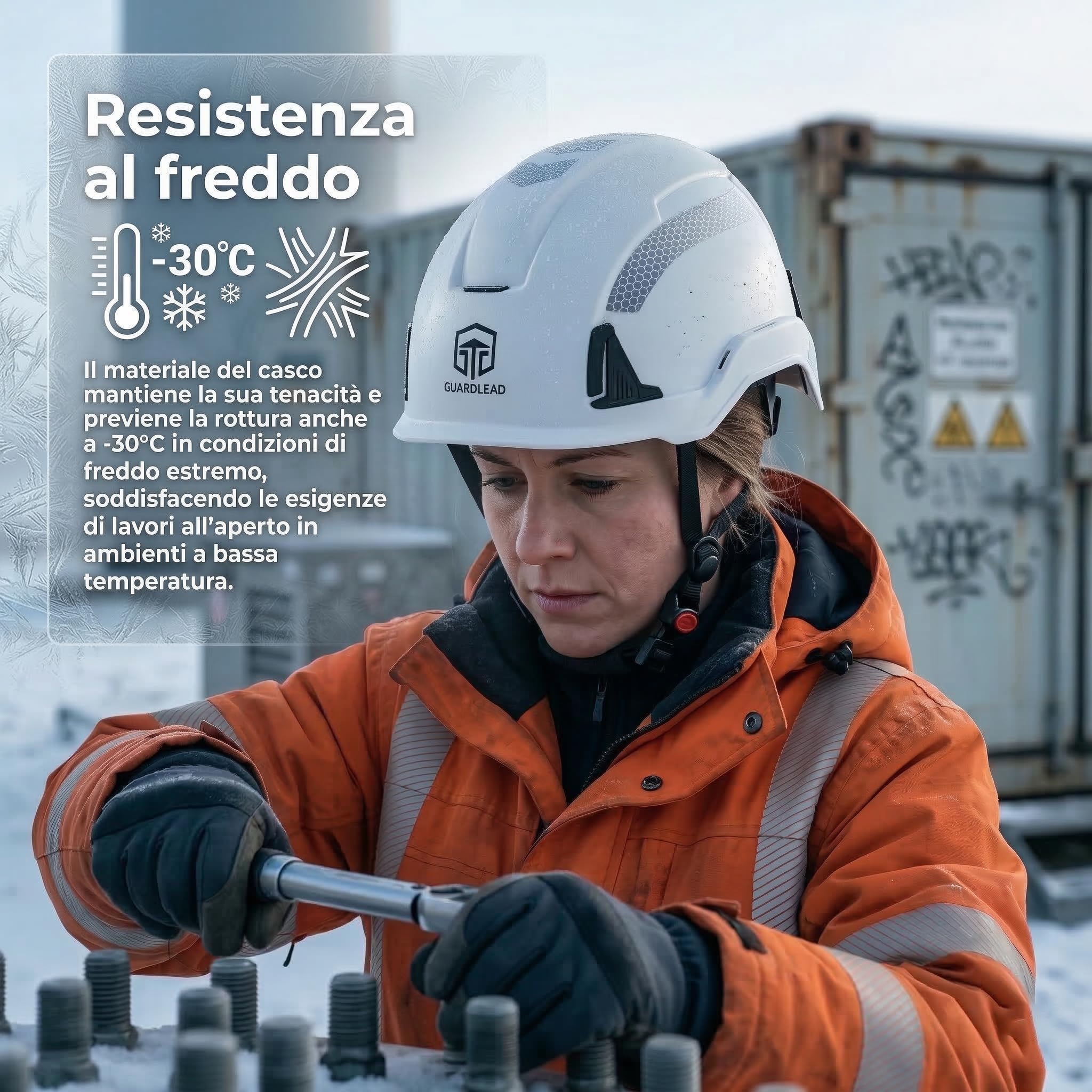 Casco di sicurezza da lavoro W6000C, EN 397 tipo 2 & EN 50365 classe 1, casco da costruzione isolato 1000 V/20 kV, casco di sicurezza con guscio interno in EPS per cantieri, industria e lavoro in
