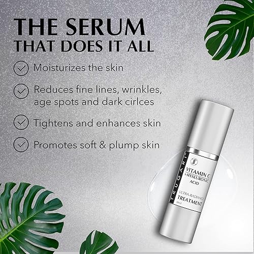 Miniatura 6 de Suero facial con vitamina C + ácido hialurónico, tratamiento para el cuidado de la piel ultra radiante, suero hidratante de vitamina C para piel